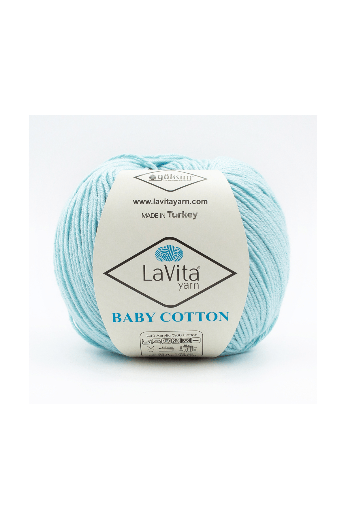 Baby Cotton Amigurumi Ve El Örgü Ipi %40 Akrilik %60 Cotton 50gr (5002 AÇIK MAVİ)