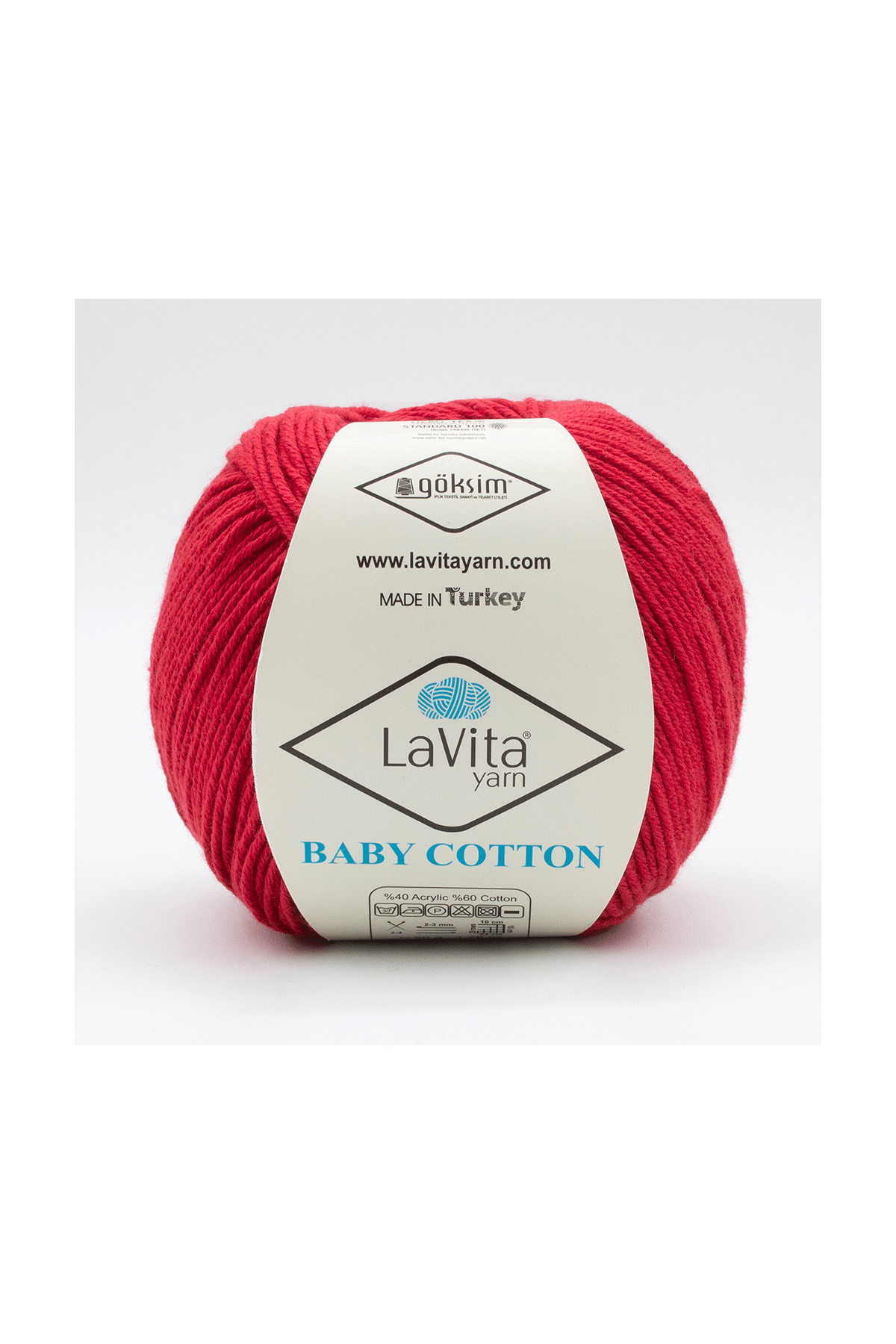 Baby Cotton Amigurumi Ve El Örgü Ipi %40 Akrilik %60 Cotton 50gr (3004 KIRMIZI)