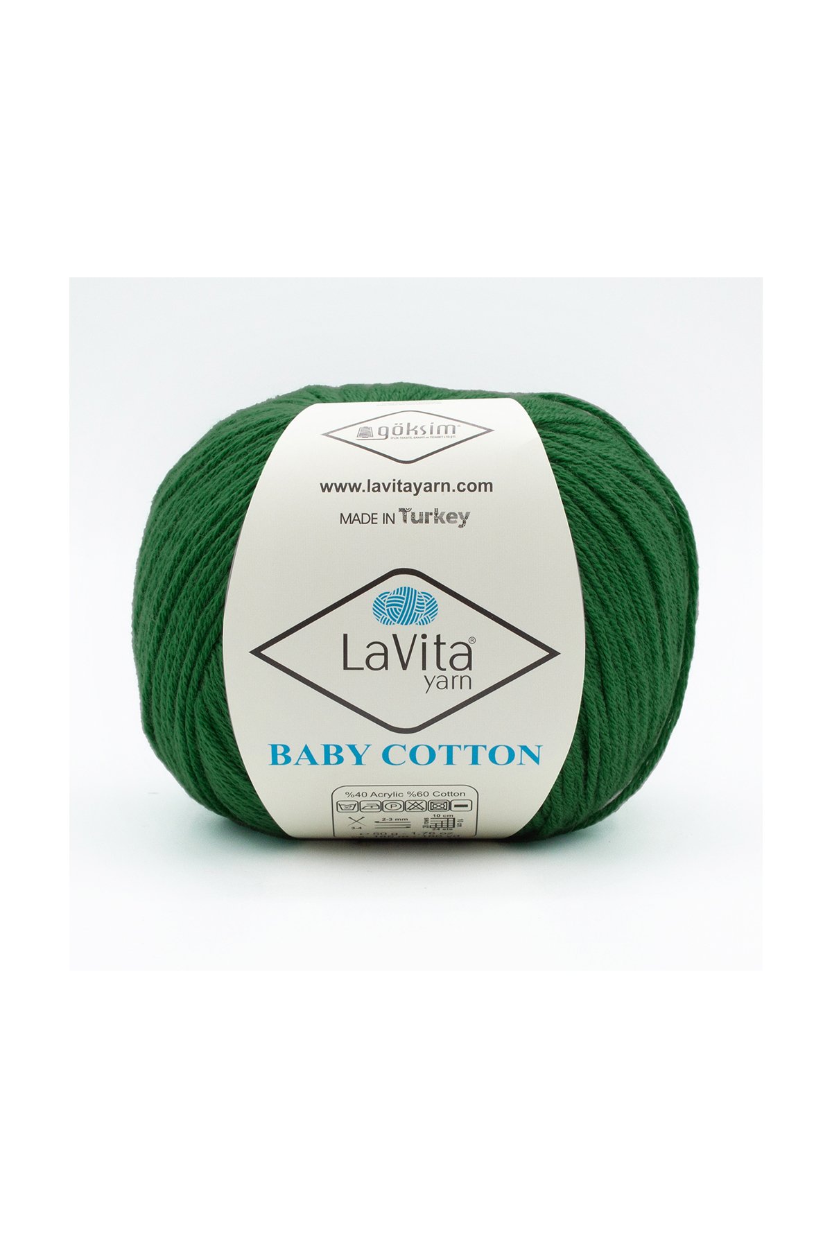 Baby Cotton Amigurumi Ve El Örgü Ipi %40 Akrilik %60 Cotton 50gr (8114 KOYU YEŞİL)