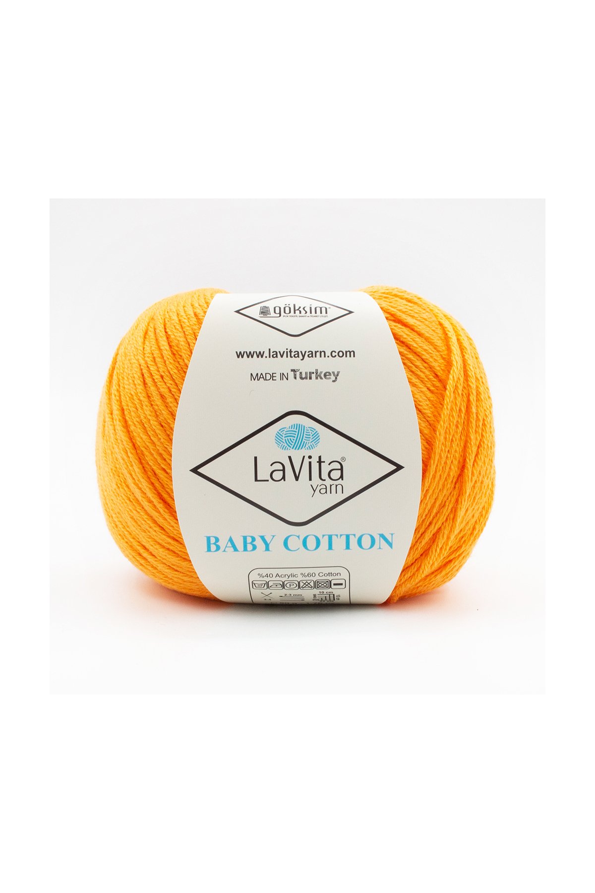 Baby Cotton Amigurumi Ve El Örgü Ipi %40 Akrilik %60 Cotton 50gr (2309 TURUNÇ ÇİÇEĞİ)