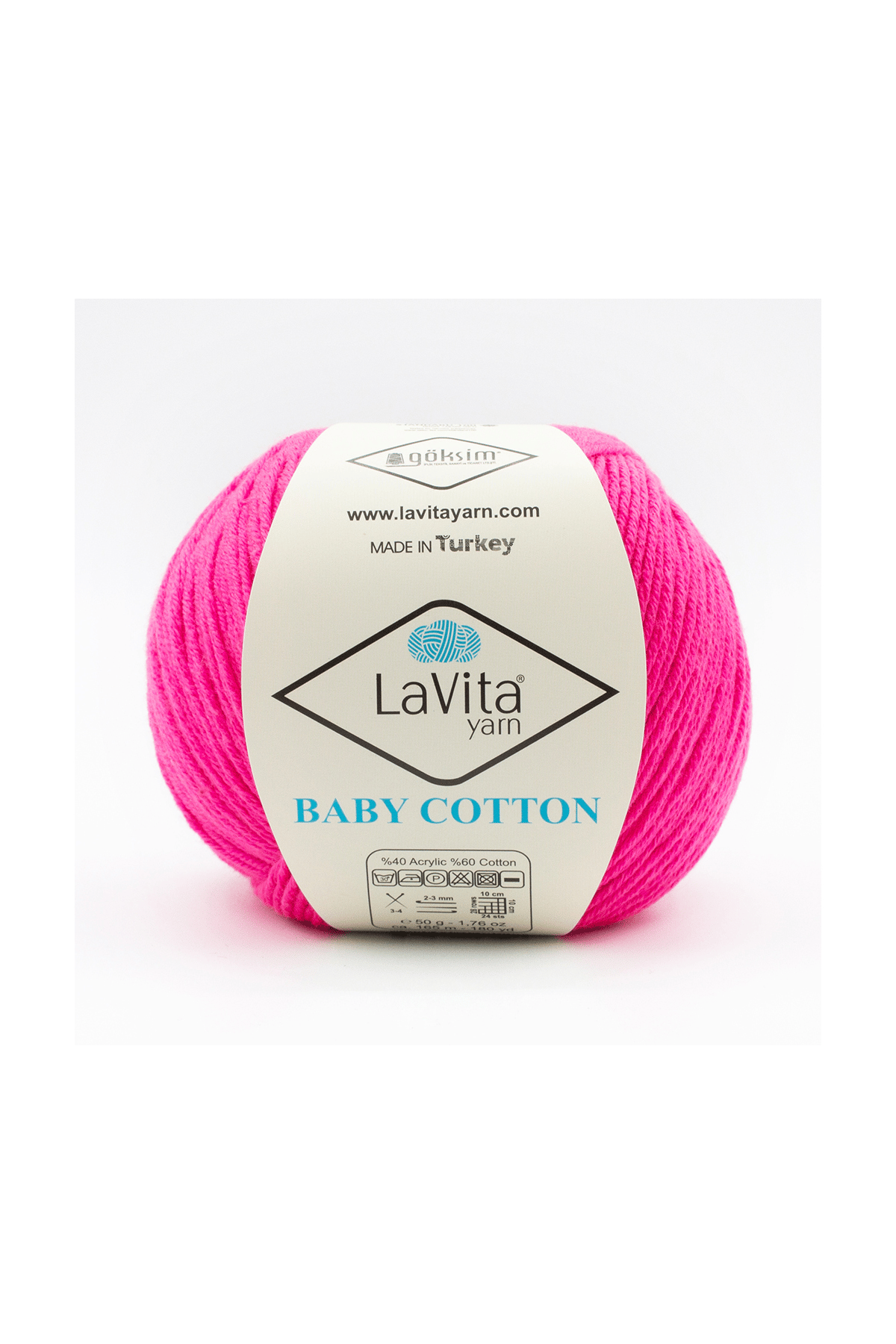 Baby Cotton Amigurumi Ve El Örgü Ipi %40 Akrilik %60 Cotton 50gr (4139 KOYU FUŞYA)