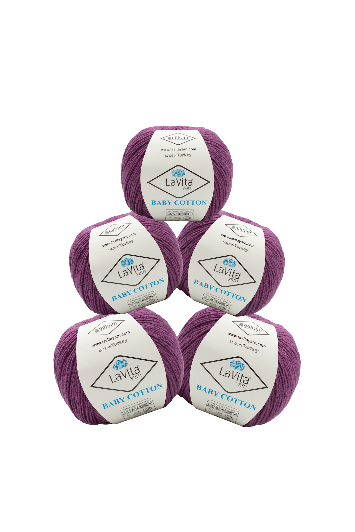 Baby Cotton Amigurumi Ve El Örgü İpi %40 Akrilik %60 Cotton 50gr (5103 MOR)