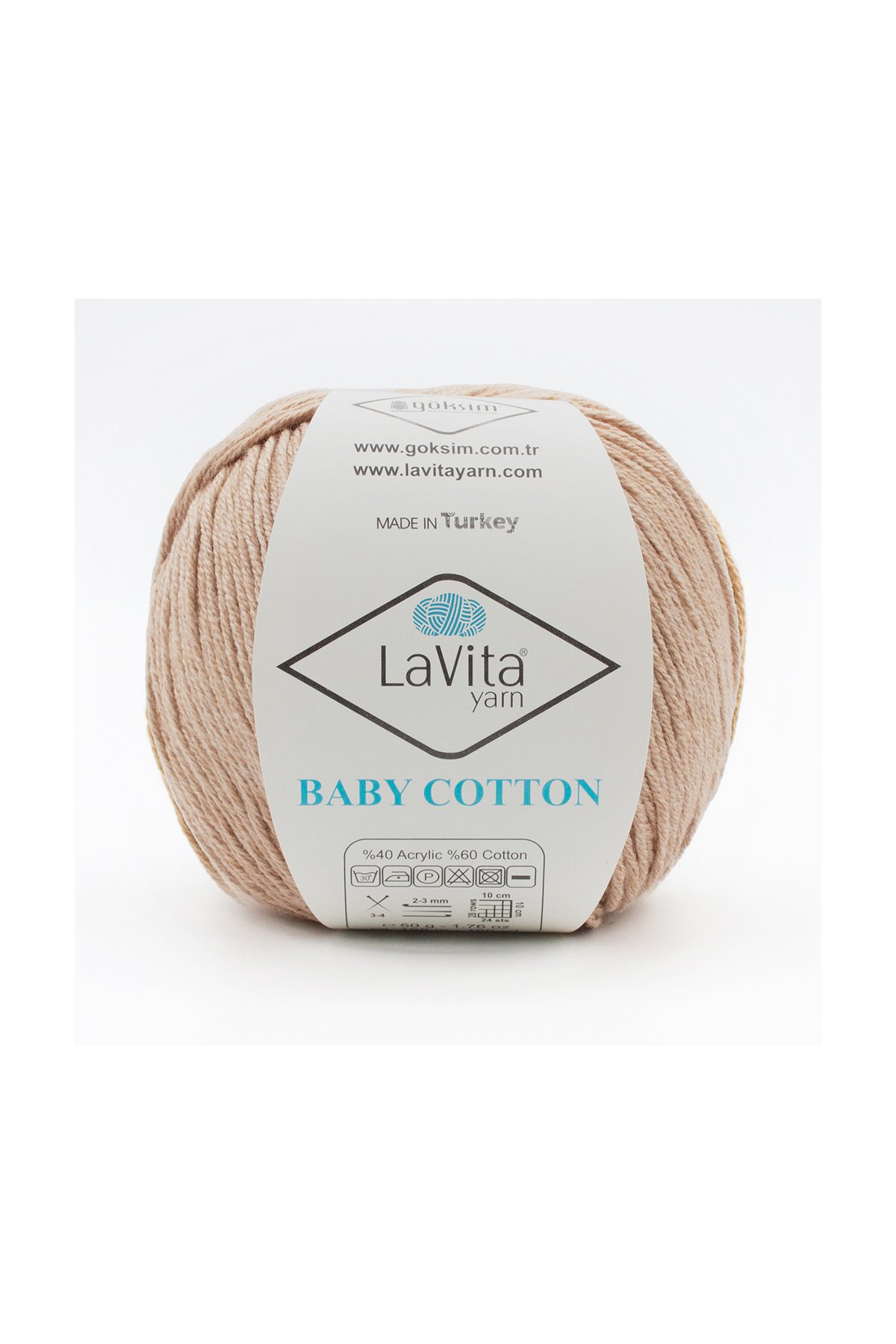 Baby Cotton Amigurumi Ve El Örgü Ipi %40 Akrilik %60 Cotton 50gr (7001 VİZON)