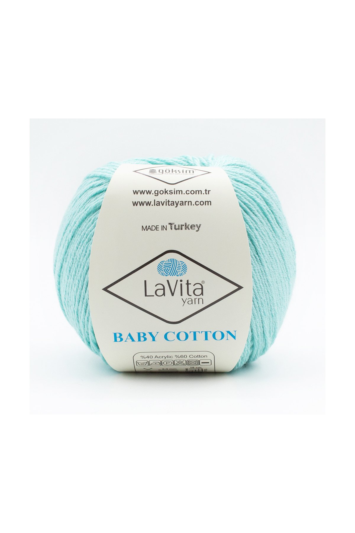 Baby Cotton Amigurumi Ve El Örgü İpi %40 Akrilik %60 Cotton 50gr (5028 AİR MAVİ)