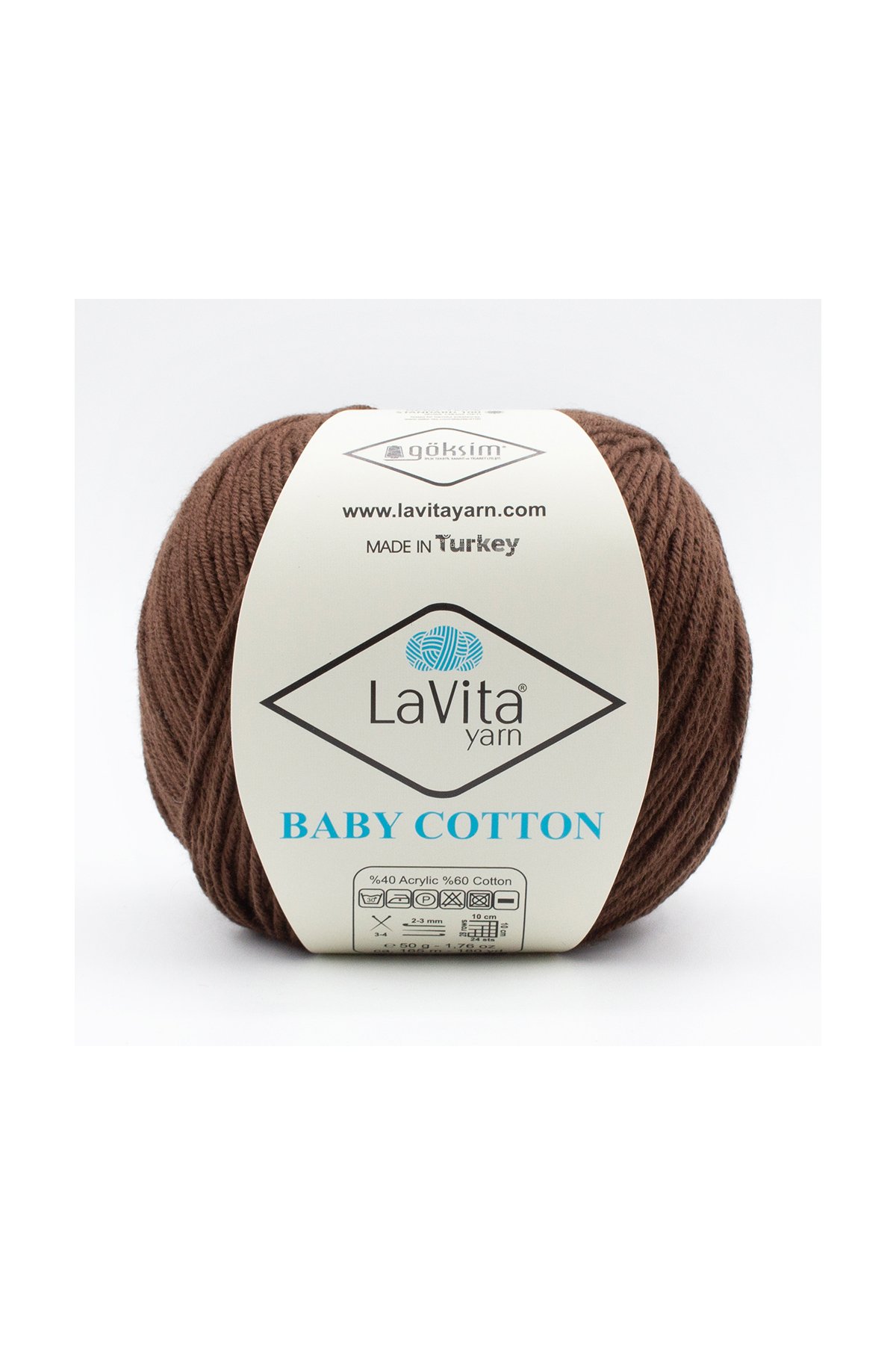 Baby Cotton Amigurumi Ve El Örgü Ipi %40 Akrilik %60 Cotton 50gr (7221 AĞAÇ KAHVE)