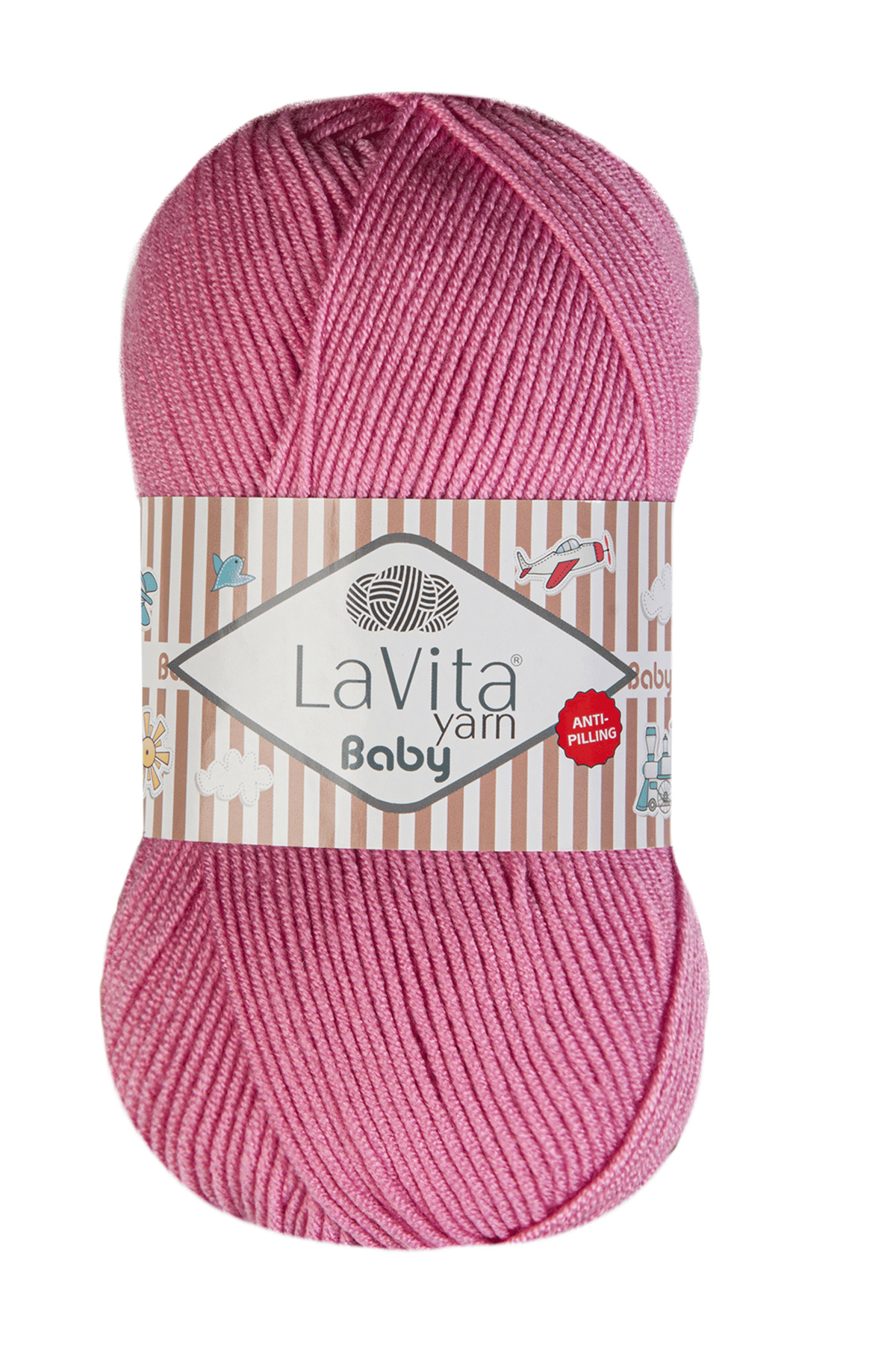 Baby El Örgü İpi %100 Akrilik Anti-Pilling 100gr (4025 GÜL PEMBE)