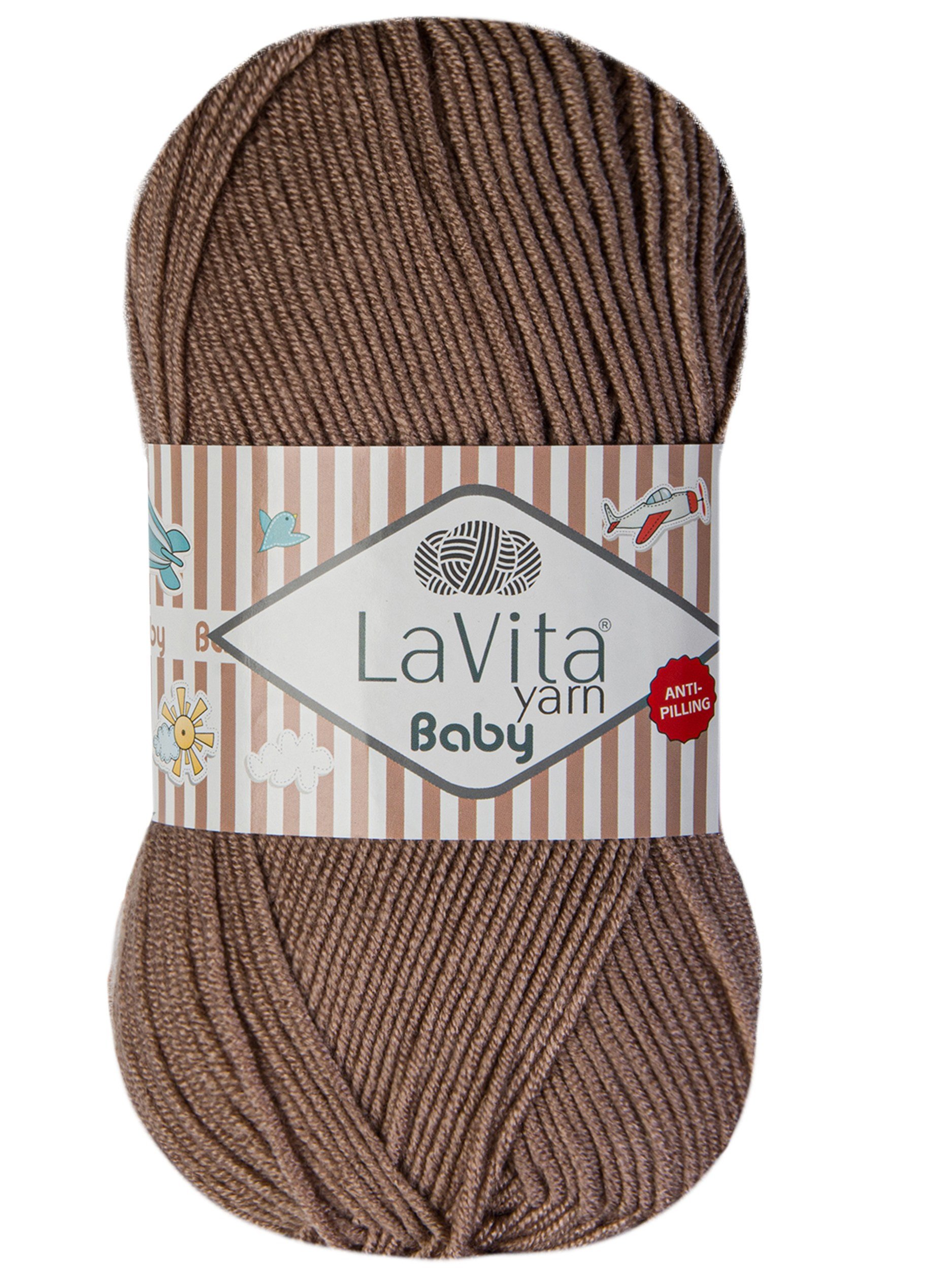 Baby El Örgü İpi %100 Akrilik Anti-Pilling 100gr (9794 TOPRAK)