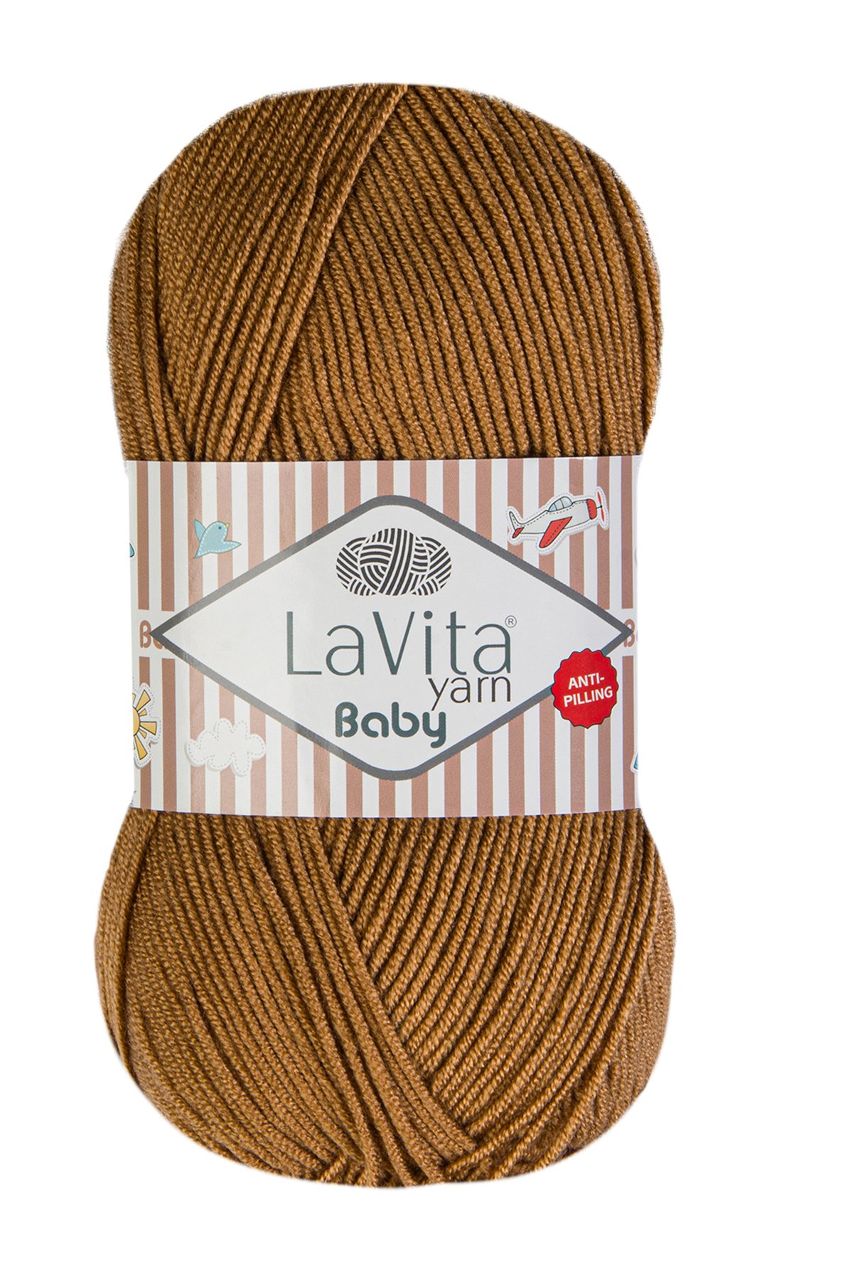 Baby El Örgü İpi %100 Akrilik Anti-Pilling 100gr (9667 SÜTLÜ KAHVE)