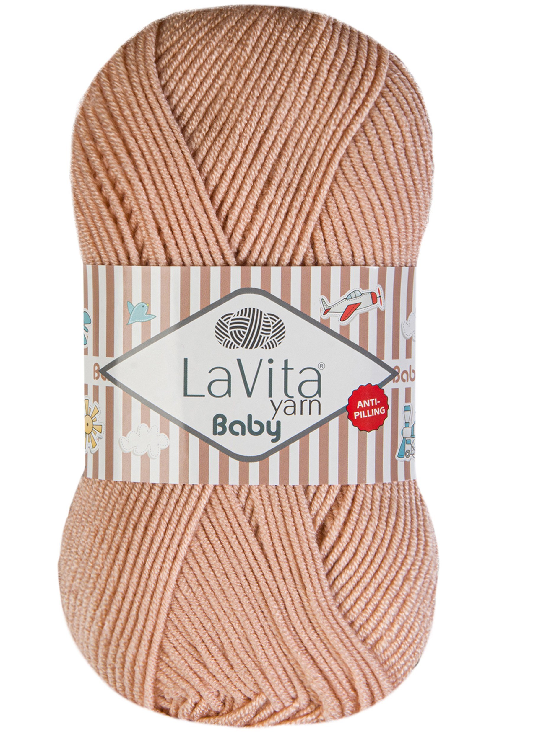 Baby El Örgü İpi %100 Akrilik Anti-Pilling 100gr (4124 FLAMİNGO)