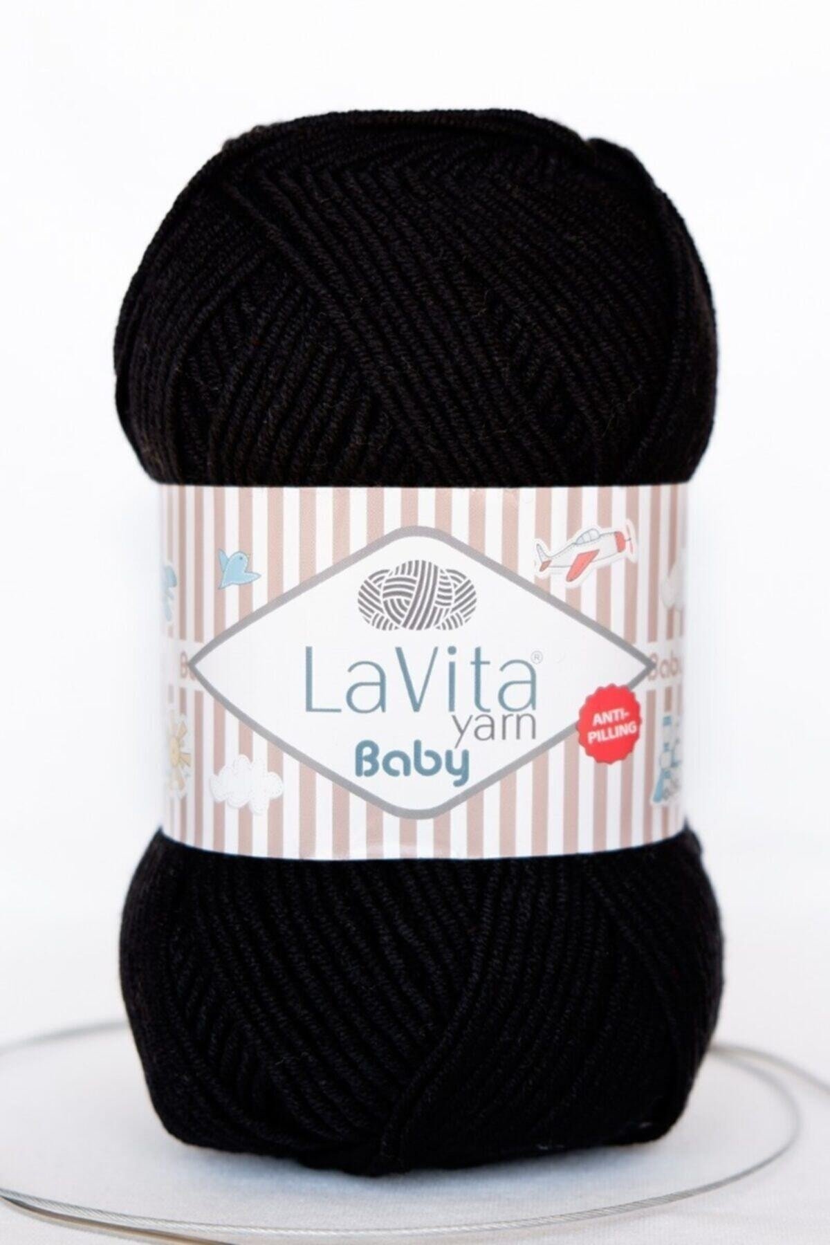 Baby El Örgü Ipligi, Taka Yarn (SİYAH-6500)