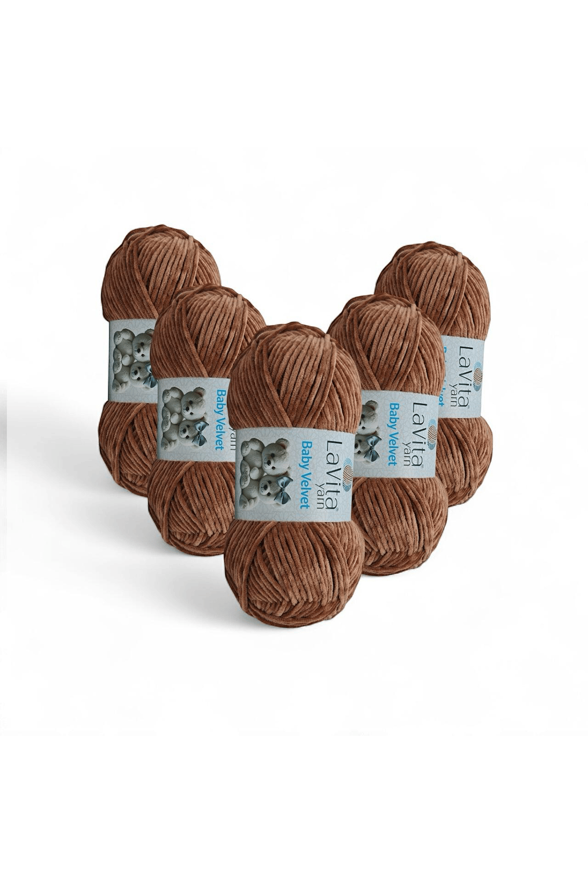 Baby Velvet Kadife El Örgü İpi %100 Polyester 500gr 5 ADET (7120 DEVE TÜYÜ)