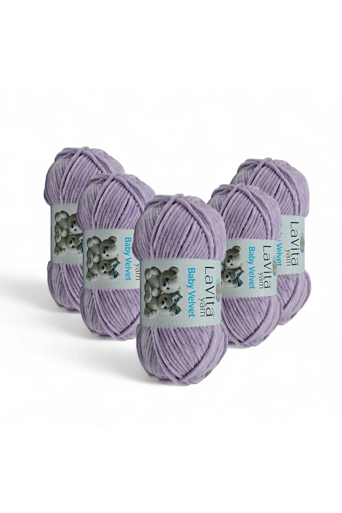 Baby Velvet Kadife El Örgü İpi %100 Polyester 500gr 5 ADET (5101 LİLA)