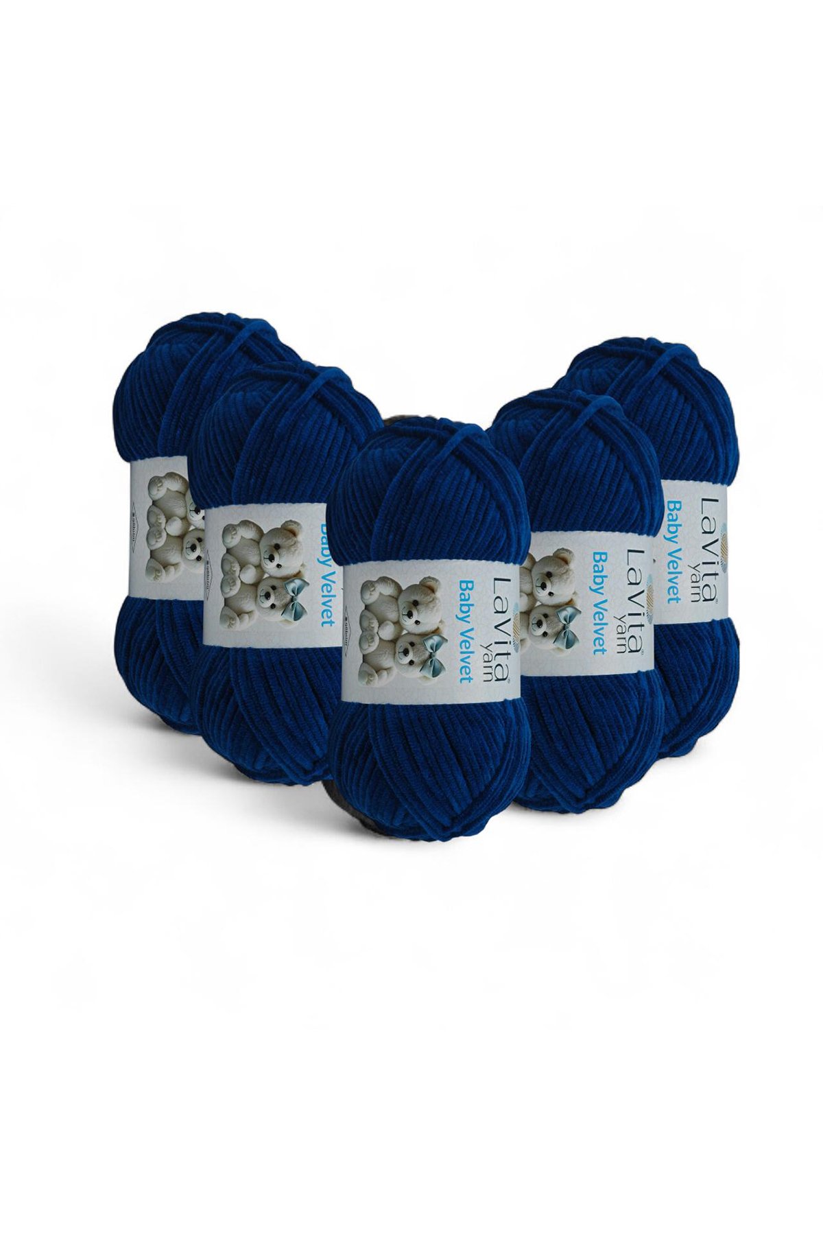 Baby Velvet Kadife El Örgü İpi %100 Polyester 500gr 5 ADET (5042 MARİN)