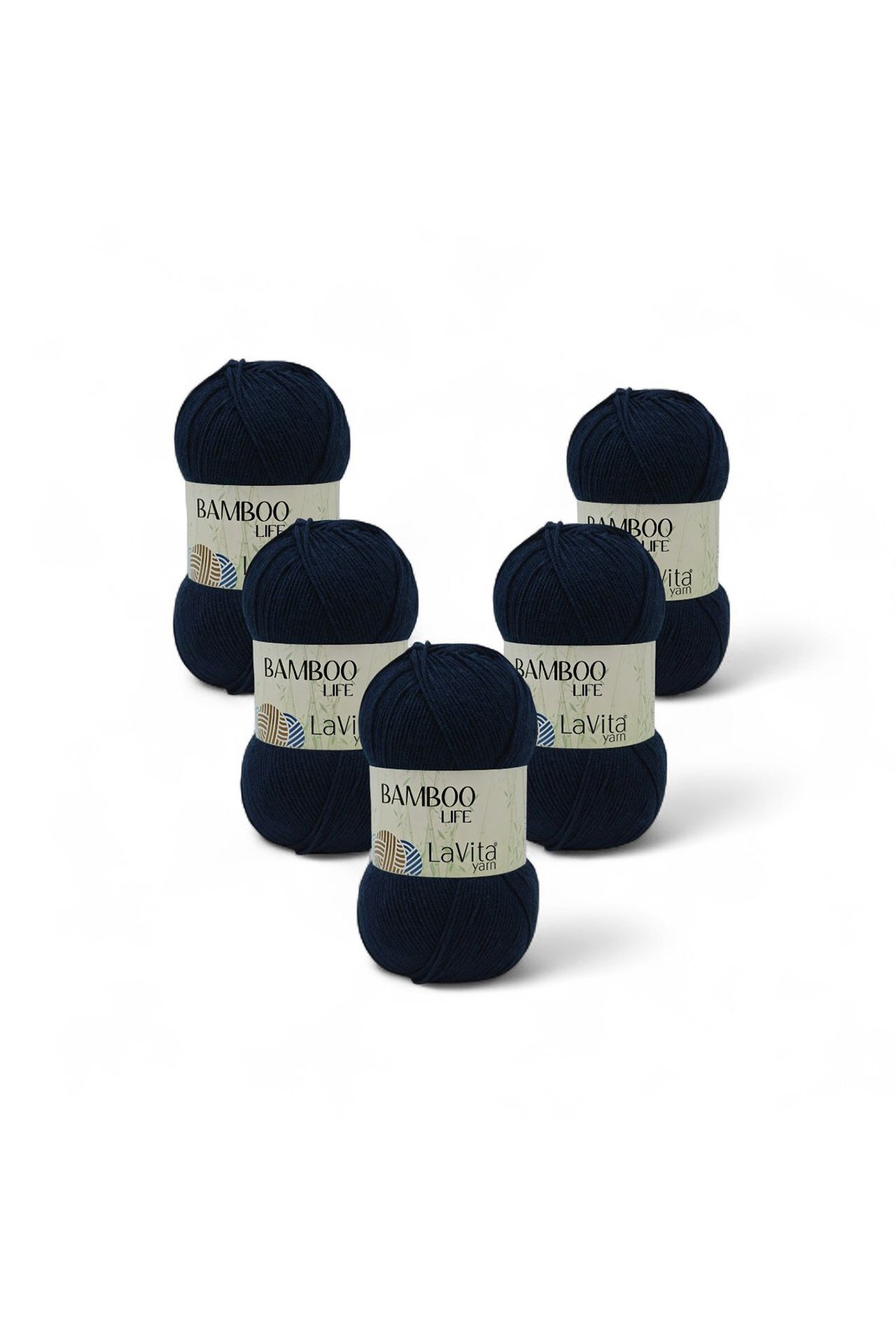 Bamboo Life El Örgü İpi %50 Bambu %50 Akrilik 500gr 5 ADET (5321 KOYU LACİVERT)