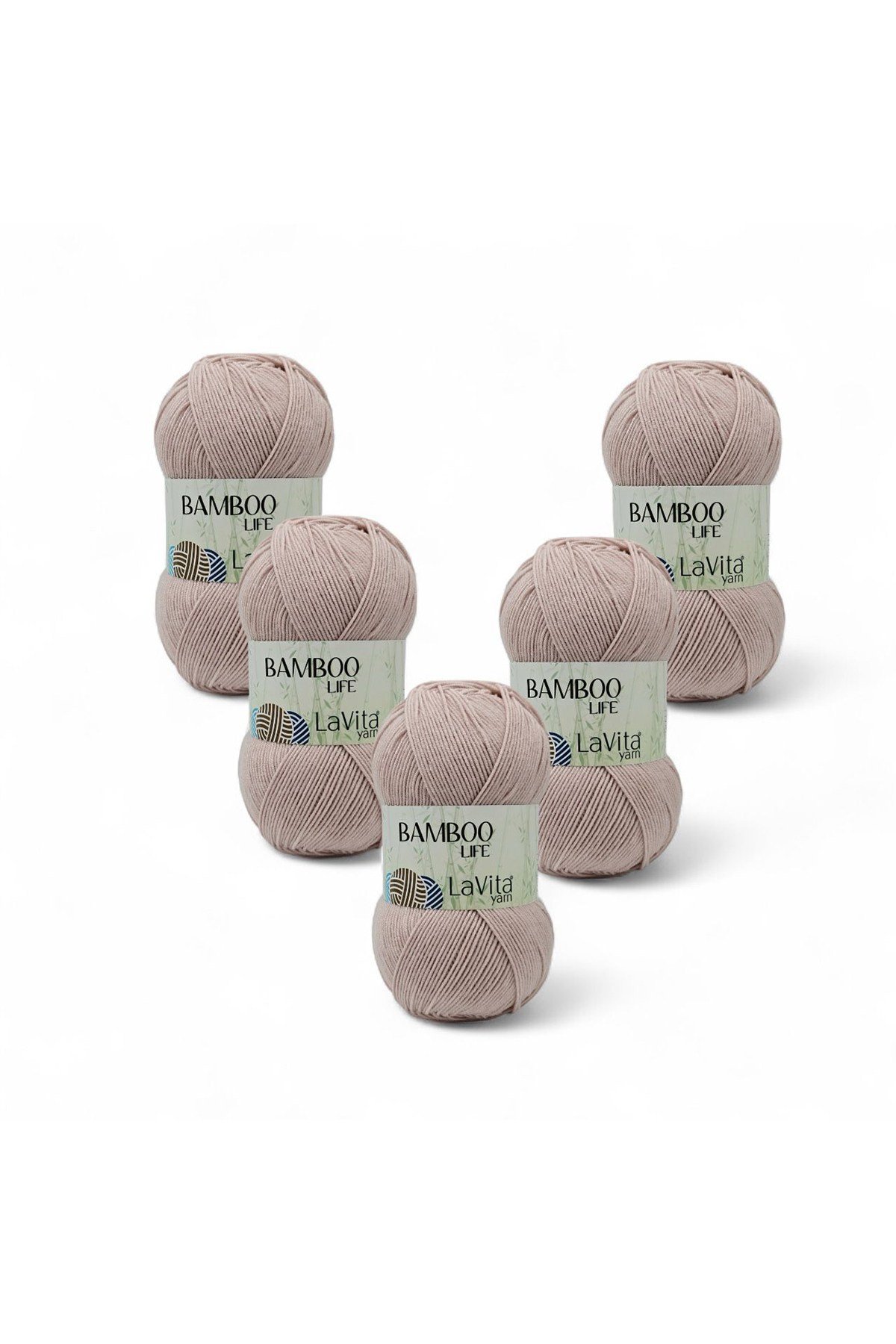 Bamboo Life El Örgü İpi %50 Bambu %50 Akrilik 500gr 5 ADET (4108 KOYU TAŞ)