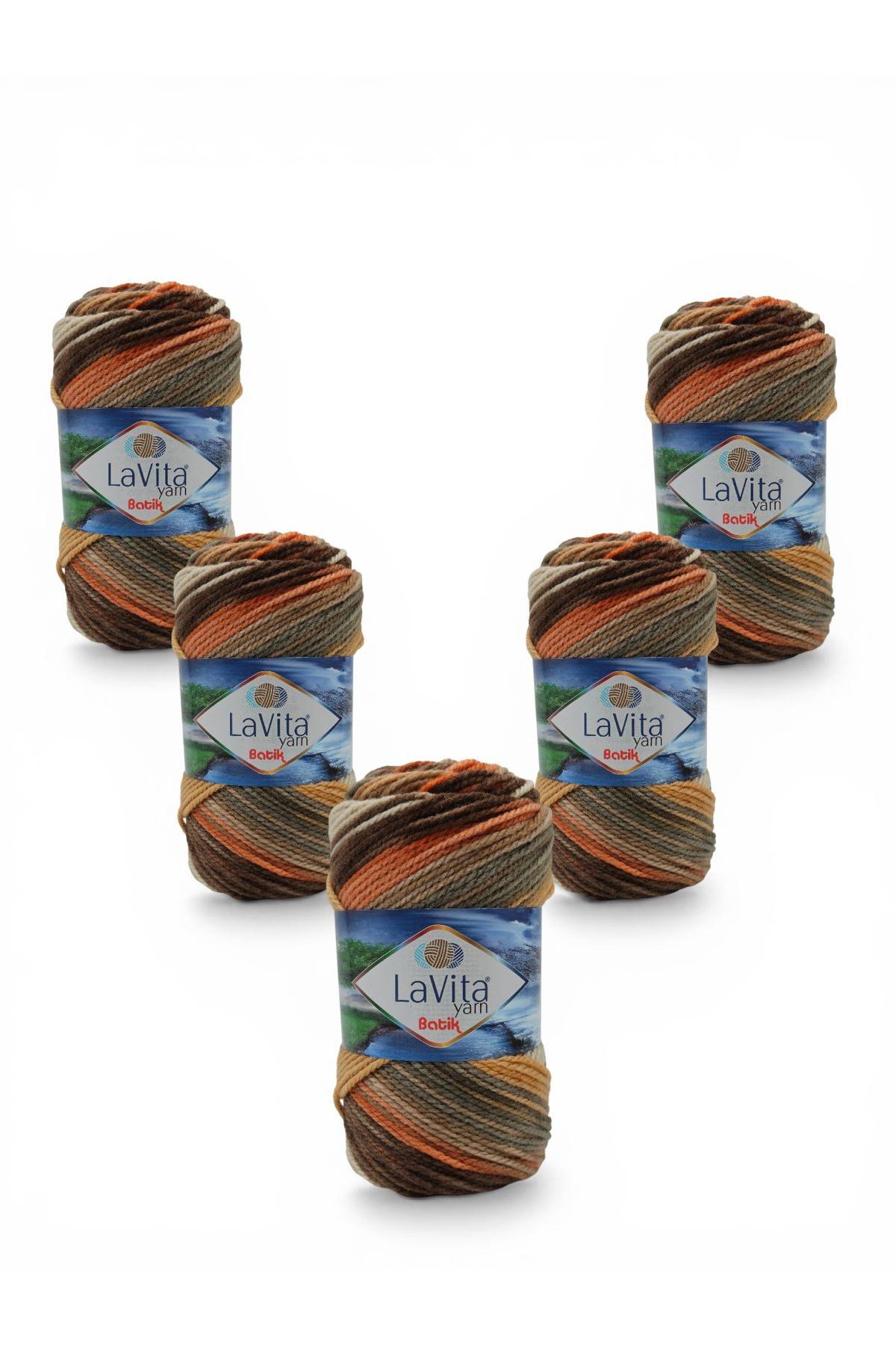 Batik El Örgü İpi %100 Akrilik 500gr 5 ADET (DG07 SKULENT)