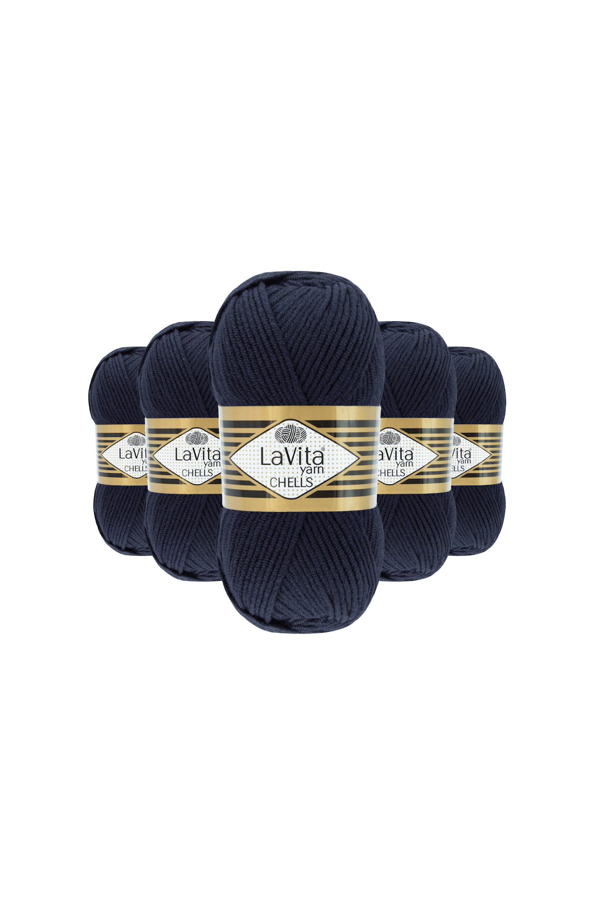 Chells El Örgü İpi %100 Akrilik 500gr 5 ADET (9779 LACİVERT)