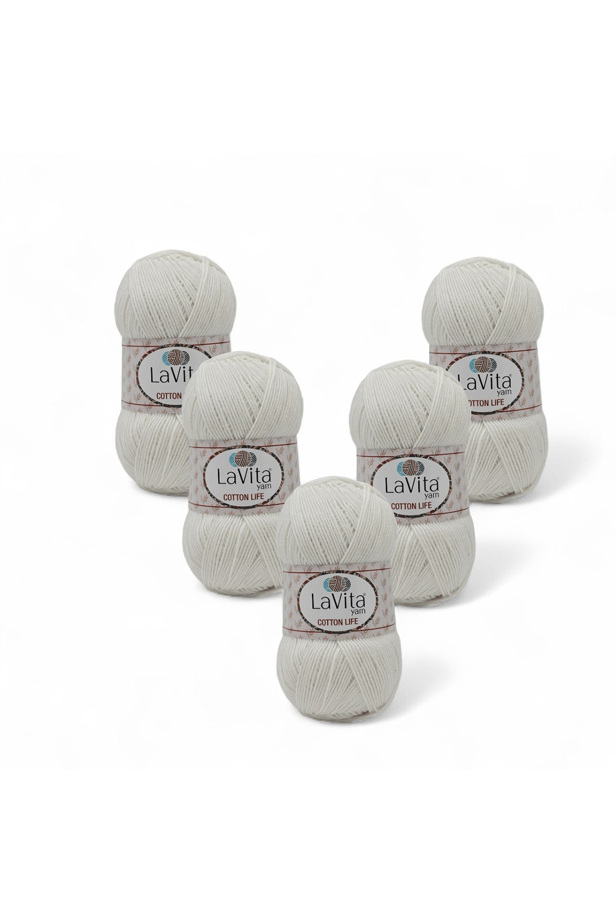 Cotton Life El Örgü İpi %50 Pamuk %50 Akrilik 500gr 5 ADET (1003 KEMİK)