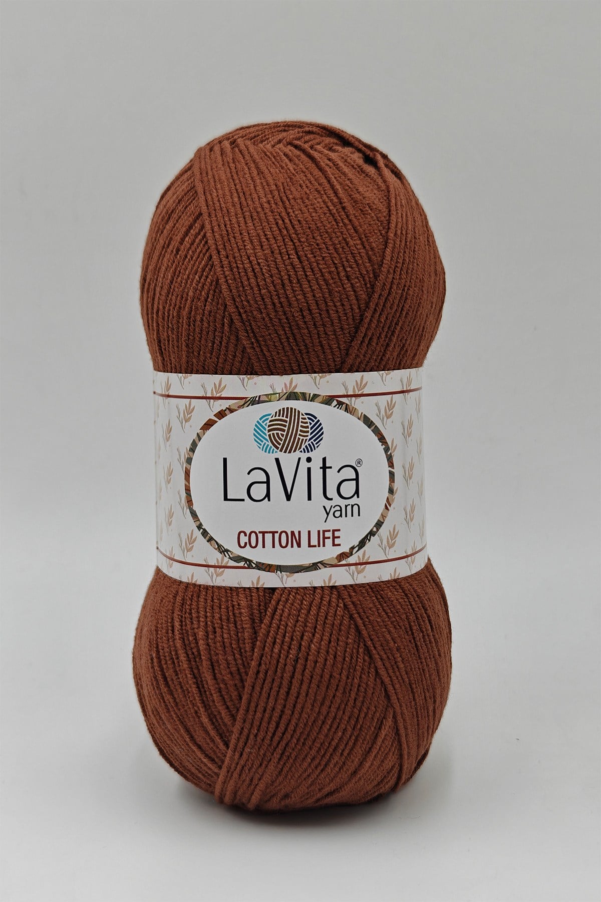 Cotton Life El Örgü İpi %50 Pamuk %50 Akrilik 100gr (7230 KAHVE)