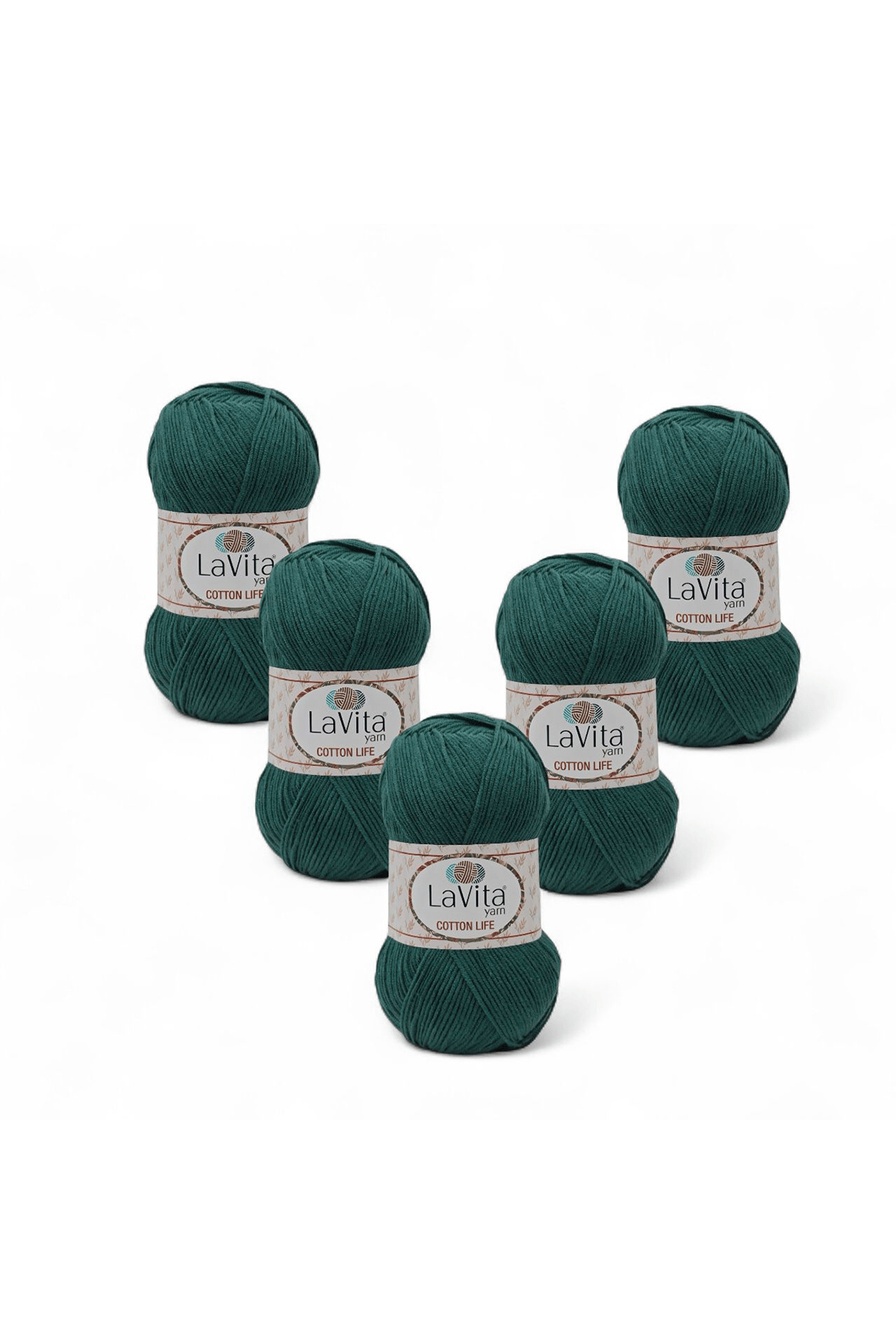 Cotton Life El Örgü İpi %50 Pamuk %50 Akrilik 500gr 5 ADET (8166 NEFTİ)