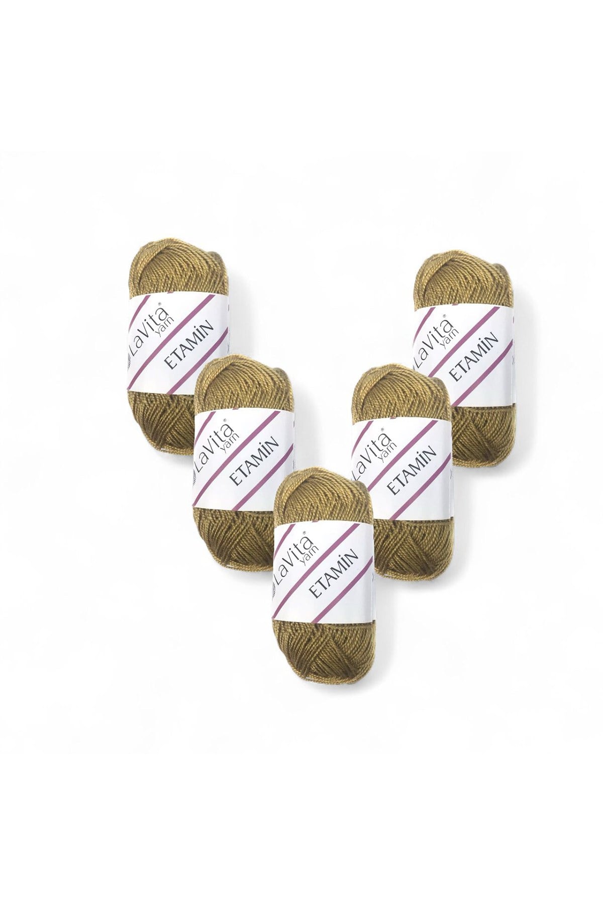 Etamin El Örgü İpi %100 Akrilik 150gr 5 ADET (9665 S.KAHVE)