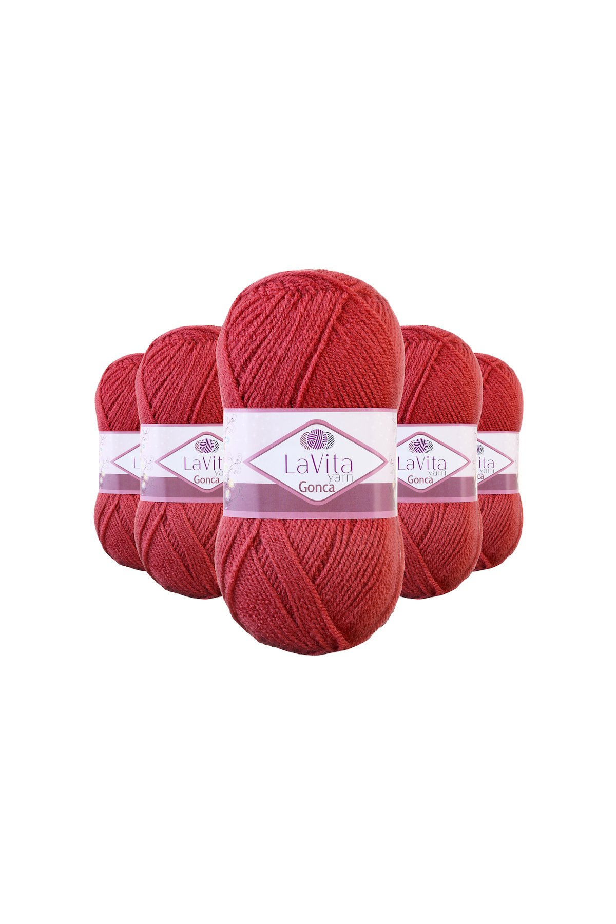Gonca El Örgü İpi %100 Akrilik 500gr 5 ADET (3012 KOYU KAYISI)