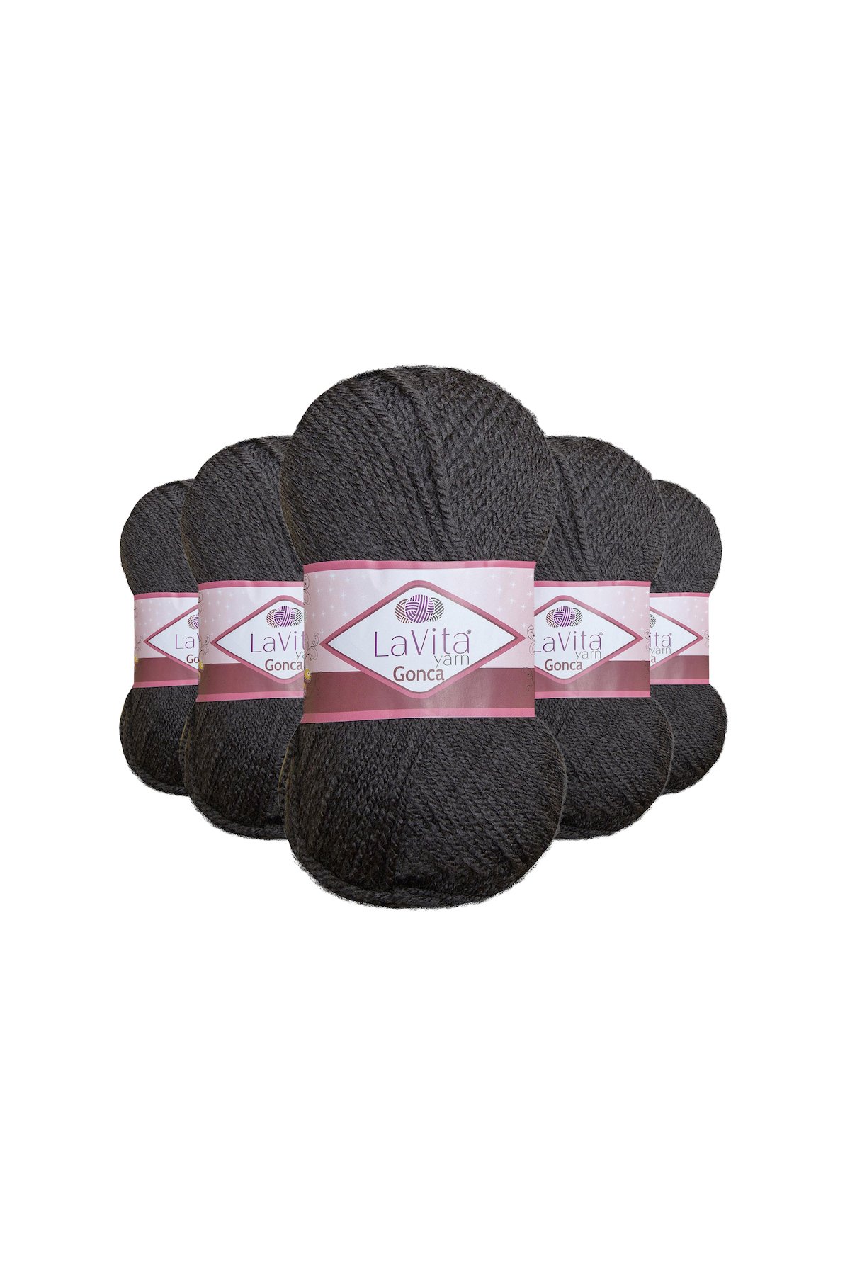 Gonca El Örgü İpi %100 Akrilik 500gr 5 ADET (6014 FÜME)
