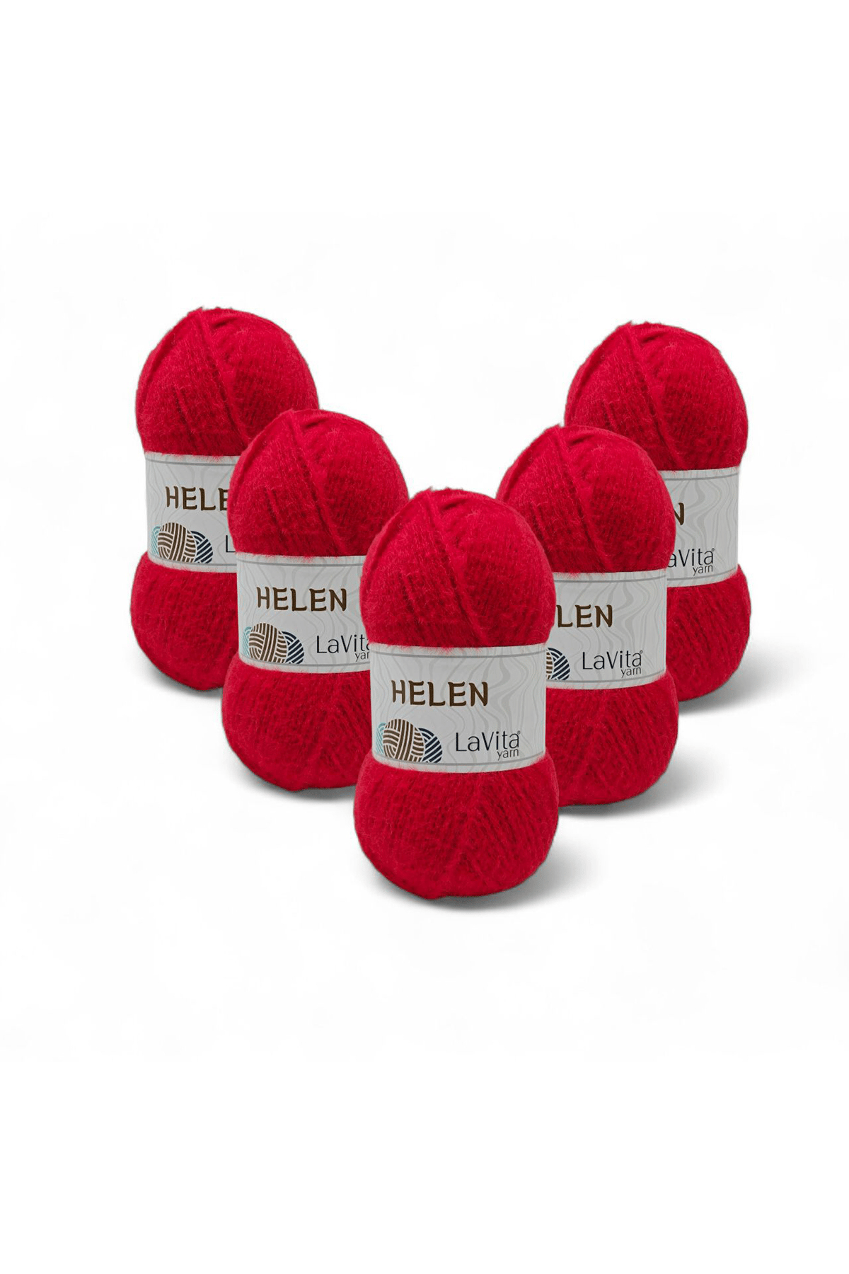 Helen El Örgü İpi %100 Exclusive Polyamid 500gr 5 ADET (9578 KIRMIZI)