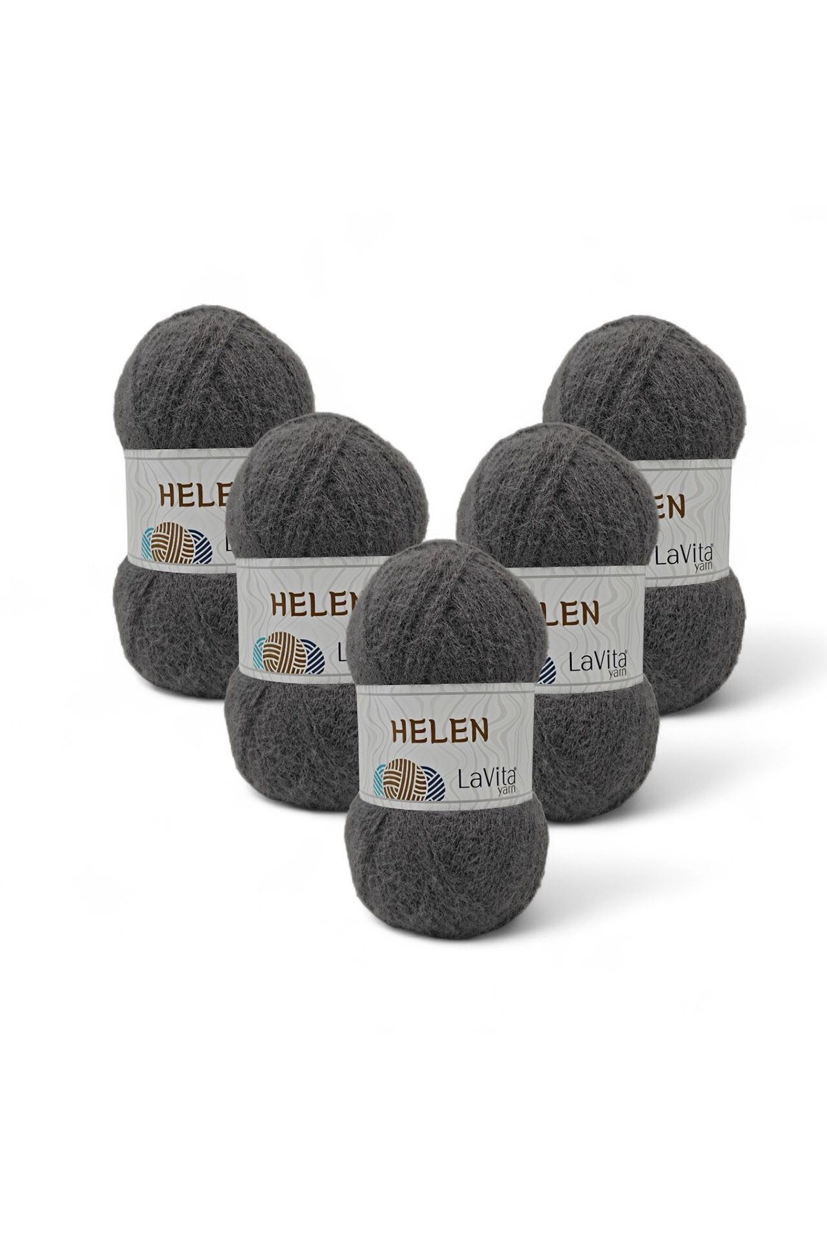 Helen El Örgü İpi %100 Exclusive Polyamid 500gr 5 ADET (9808 FÜME)