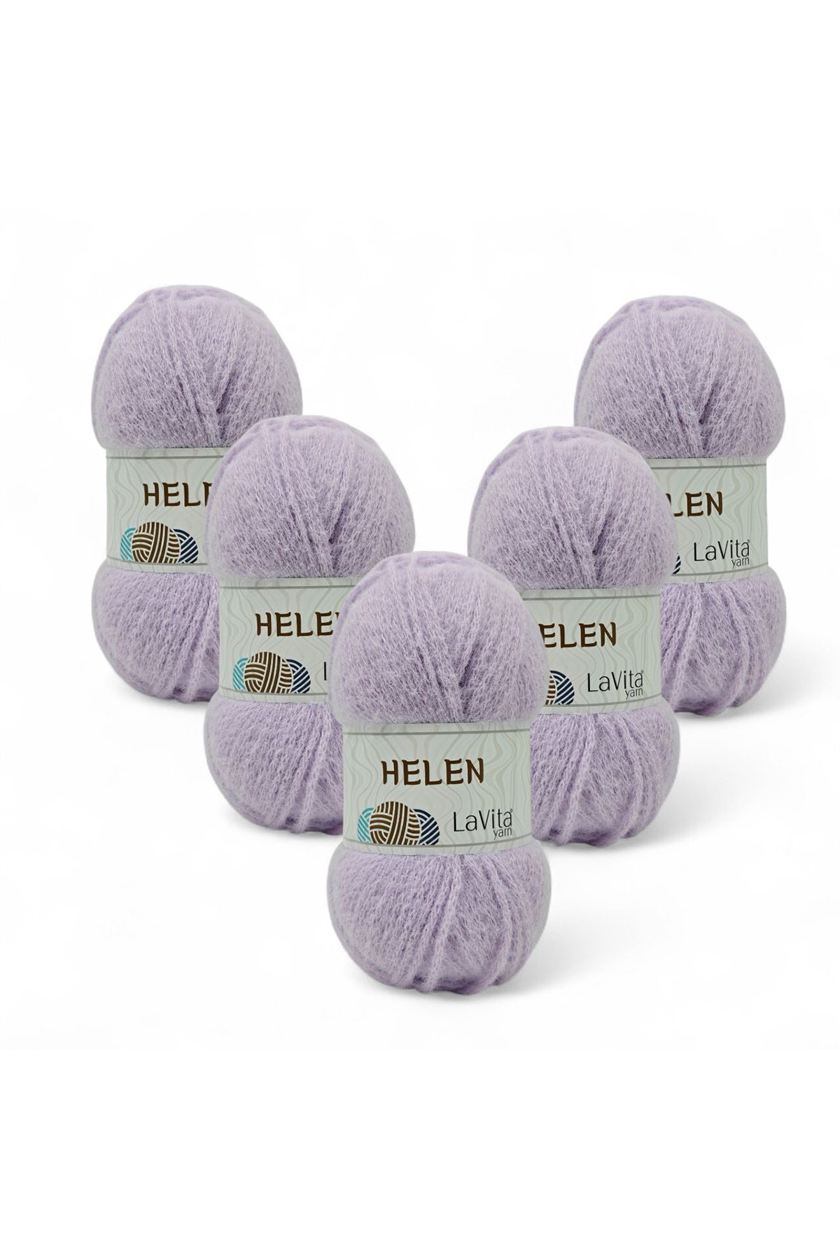 Helen El Örgü İpi %100 Exclusive Polyamid 500gr 5 ADET (9649 LİLA)