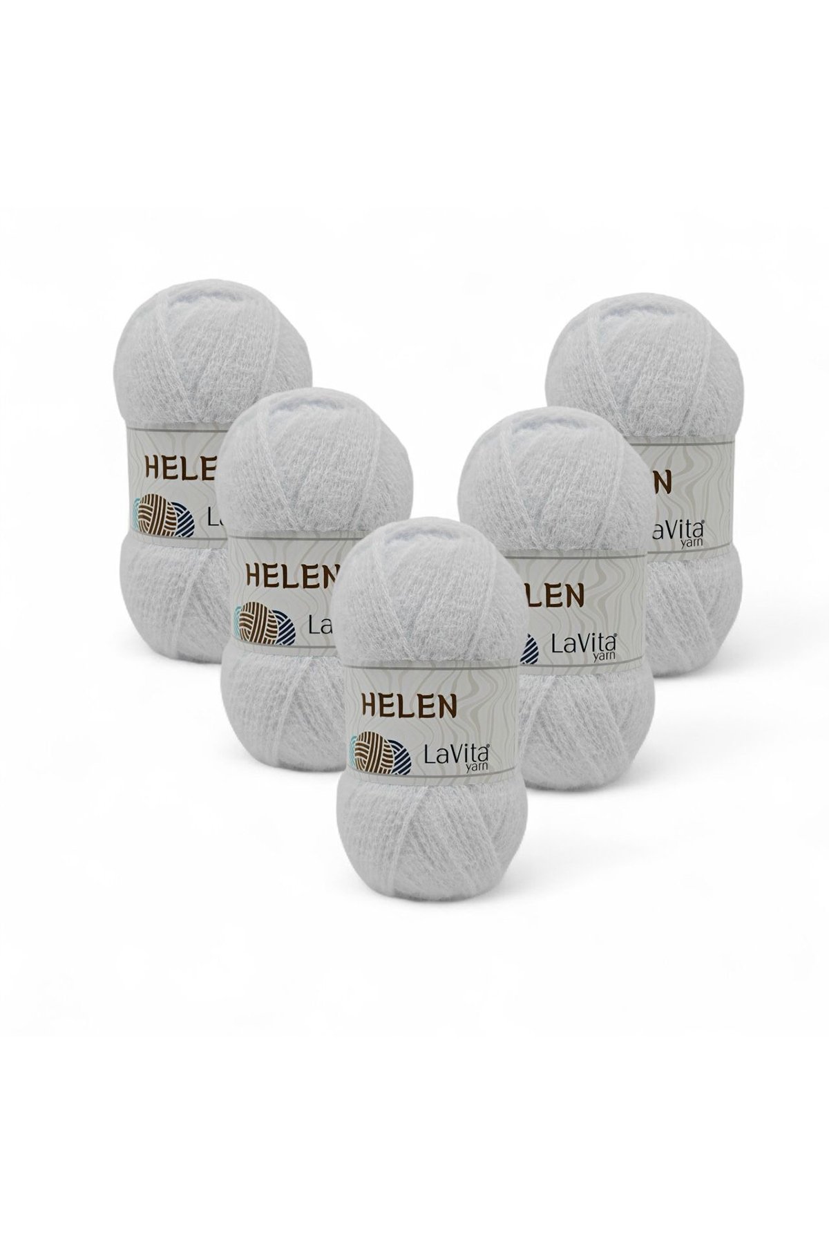 Helen El Örgü İpi %100 Exclusive Polyamid 500gr 5 ADET (9501 OPTİK)