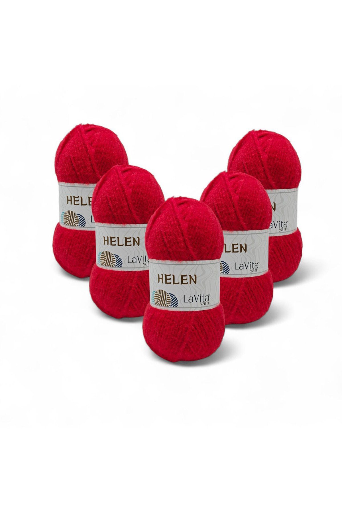 Helen El Örgü İpi %100 Exclusive Polyamid 500gr 5 ADET (9578 KIRMIZI)