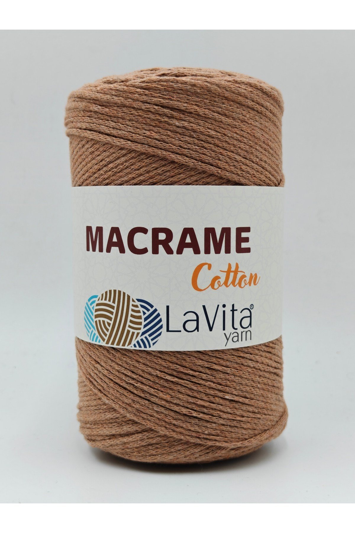 LaVita Macrame Cotton El Örgü İpi %100 Polyester 250gr (35 AÇIK SOĞAN)