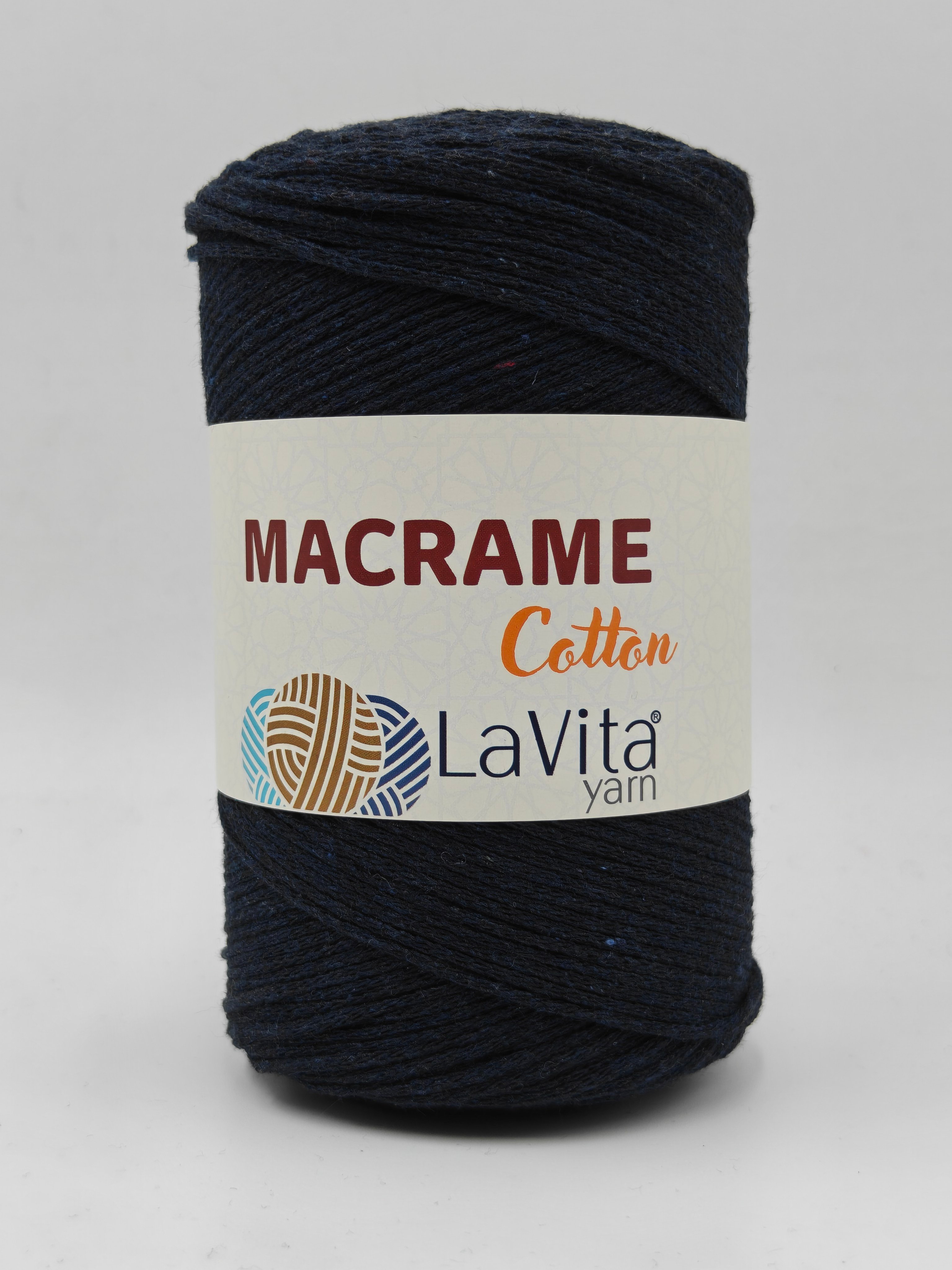 LaVita Macrame Cotton El Örgü İpi %100 Pamuk 250gr (30 LACİVERT)