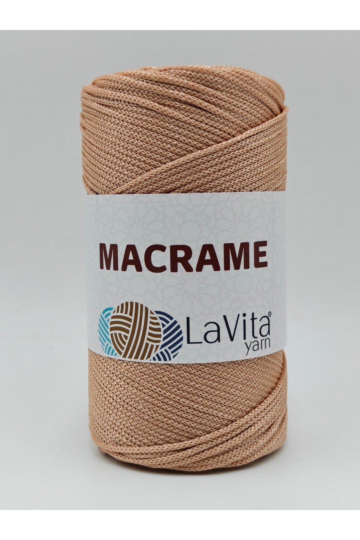 LaVita Macrame El Örgü İpi %100 Polyester 200gr (110 BEJ)