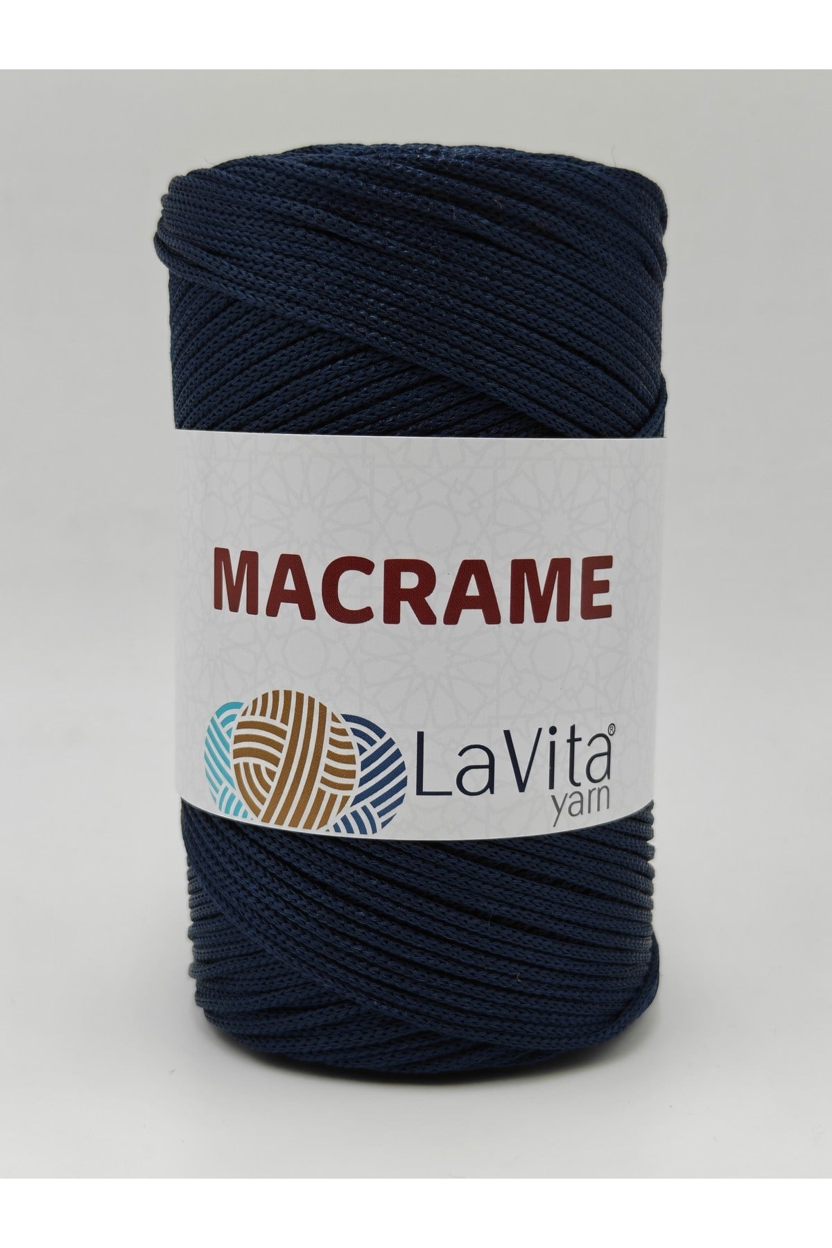 LaVita Macrame El Örgü İpi %100 Polyester 200gr (370 LACİVERT)
