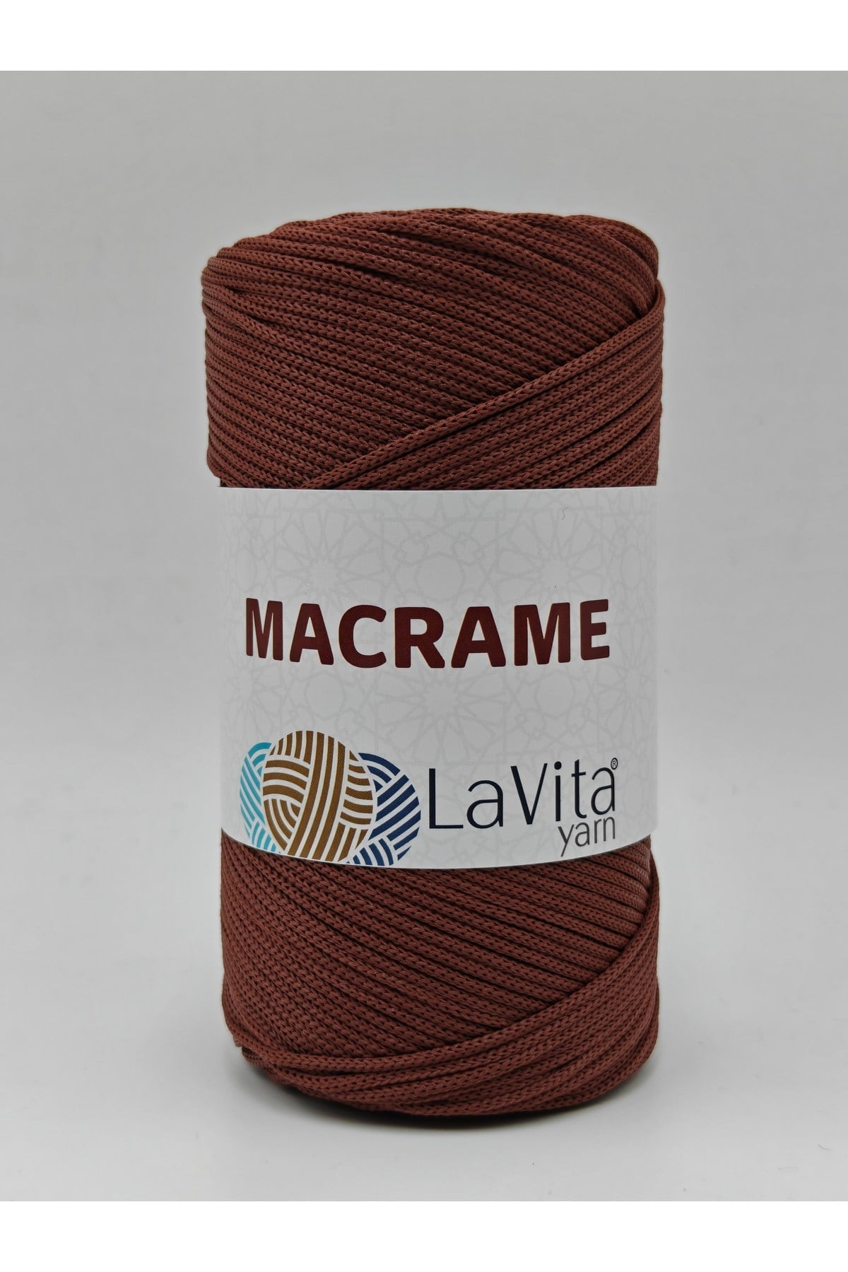 LaVita Macrame El Örgü İpi %100 Polyester 200gr (2060 KAHVE)
