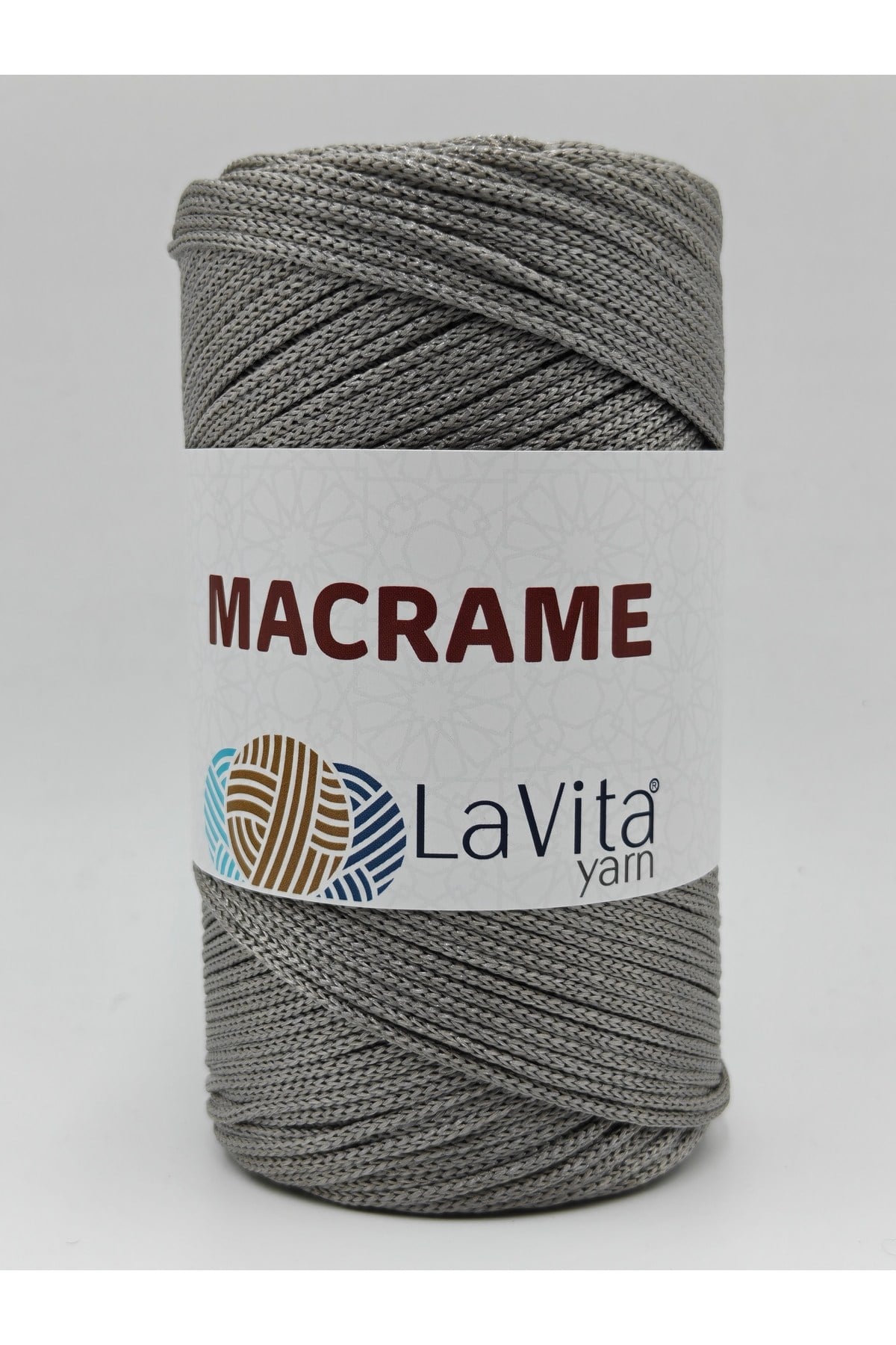 LaVita Macrame El Örgü İpi %100 Polyester 200gr (430 GRİ)