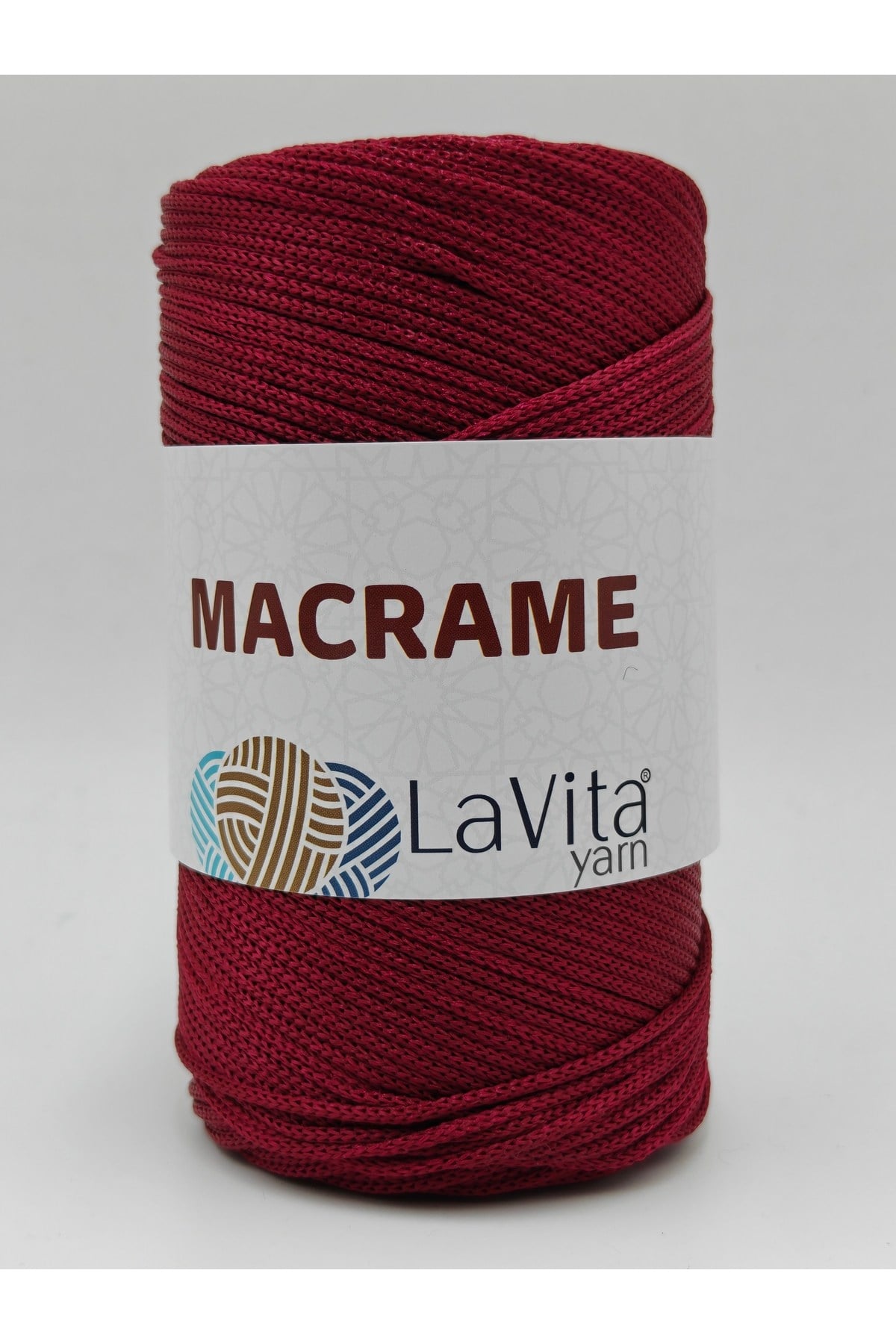 LaVita Macrame El Örgü İpi %100 Polyester 200gr (1560 BORDO)