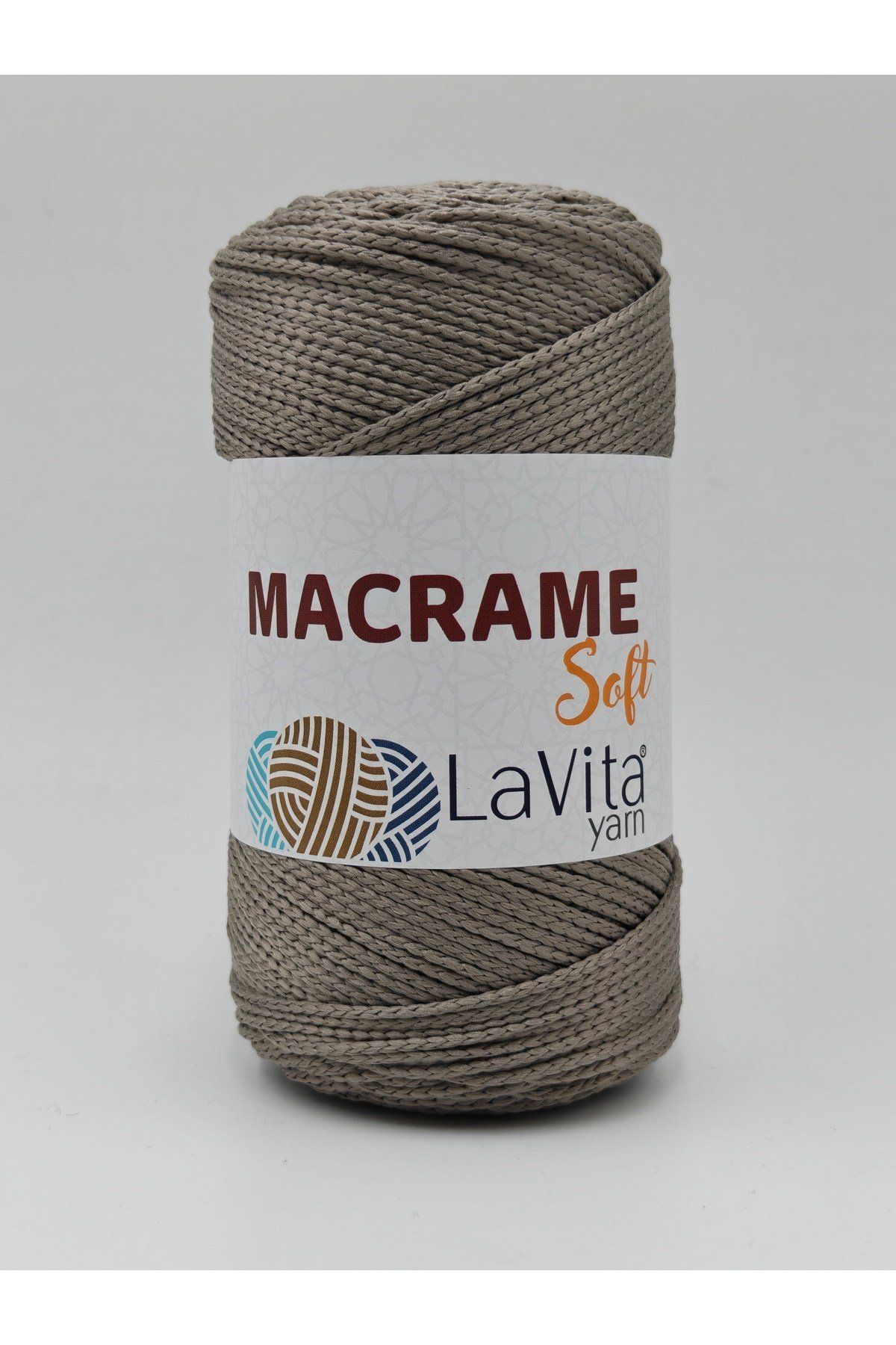 LaVita Macrame Soft El Örgü İpi %100 Polyester 200gr (6040 GRİ)