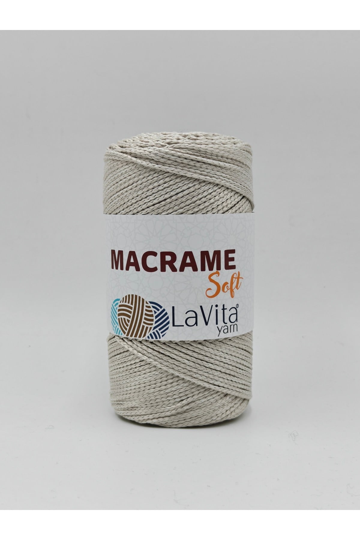 LaVita Macrame Soft El Örgü İpi %100 Polyester 200gr (1048 KOYU KREM)