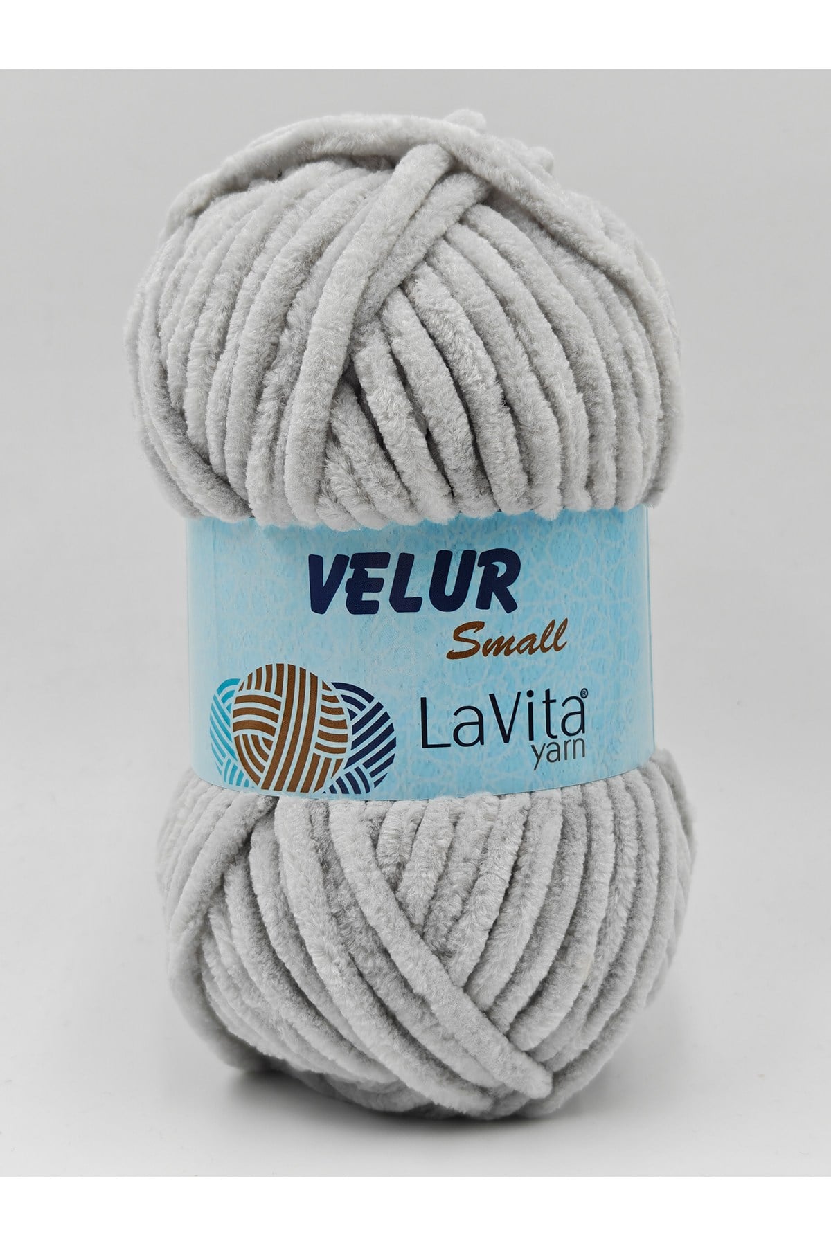 LaVita Velur Small Kadife El Örgü İpi %100 Polyester 50gr (6013 AÇIK GRİ)