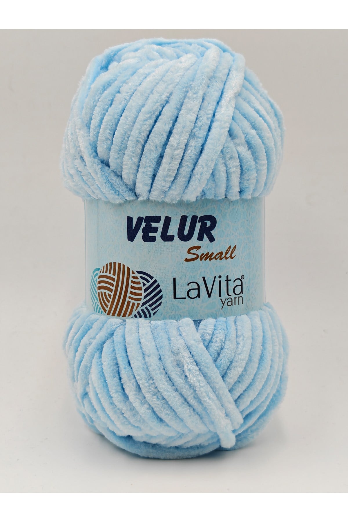 LaVita Velur Small Kadife El Örgü İpi %100 Polyester 50gr (5010 MAVİ)