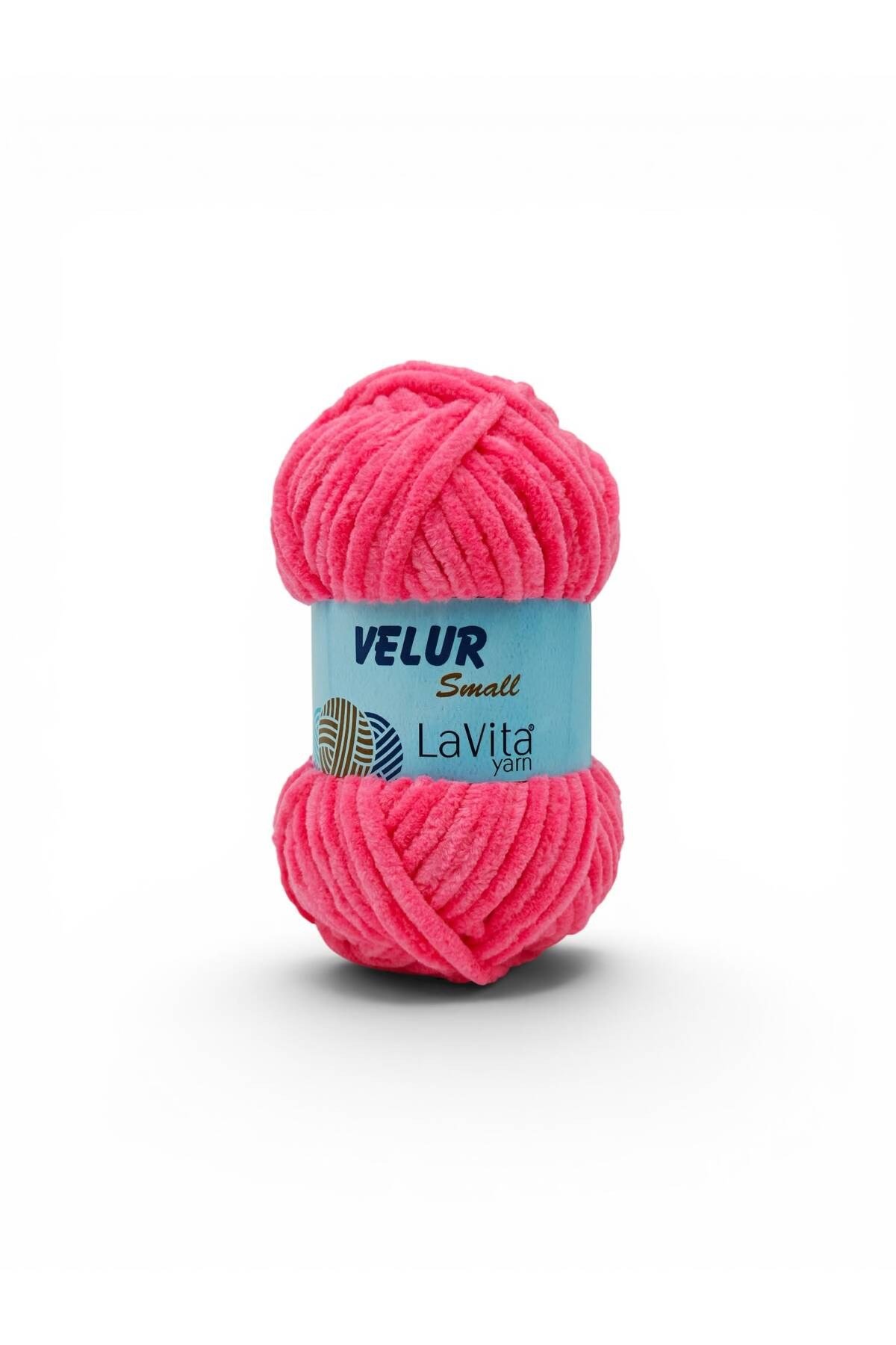 LaVita Velur Small Kadife El Örgü İpi %100 Polyester 50gr (4148 PEMBE)