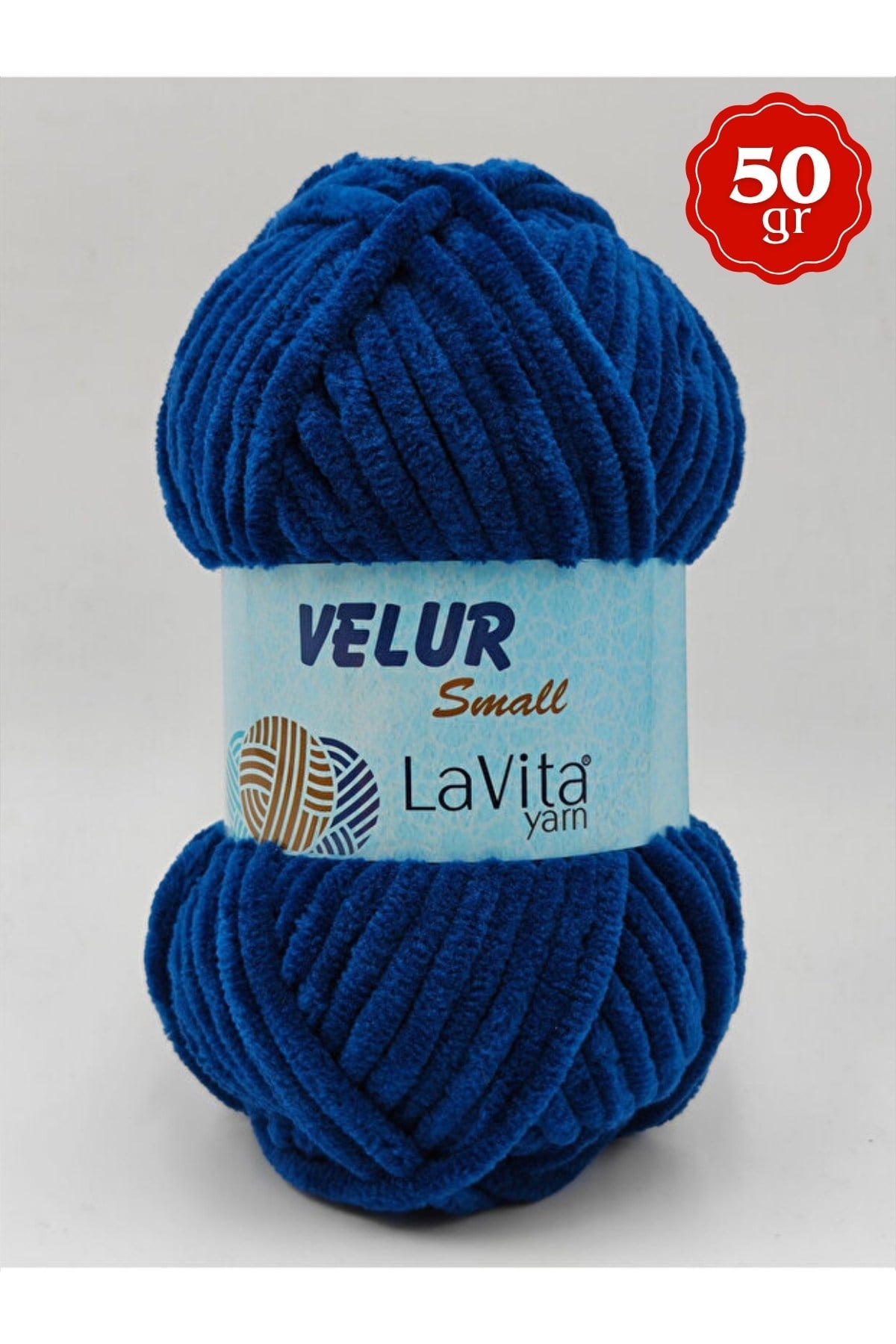 LaVita Velur Small Kadife El Örgü İpi %100 Polyester 50gr (5042 MARİN)