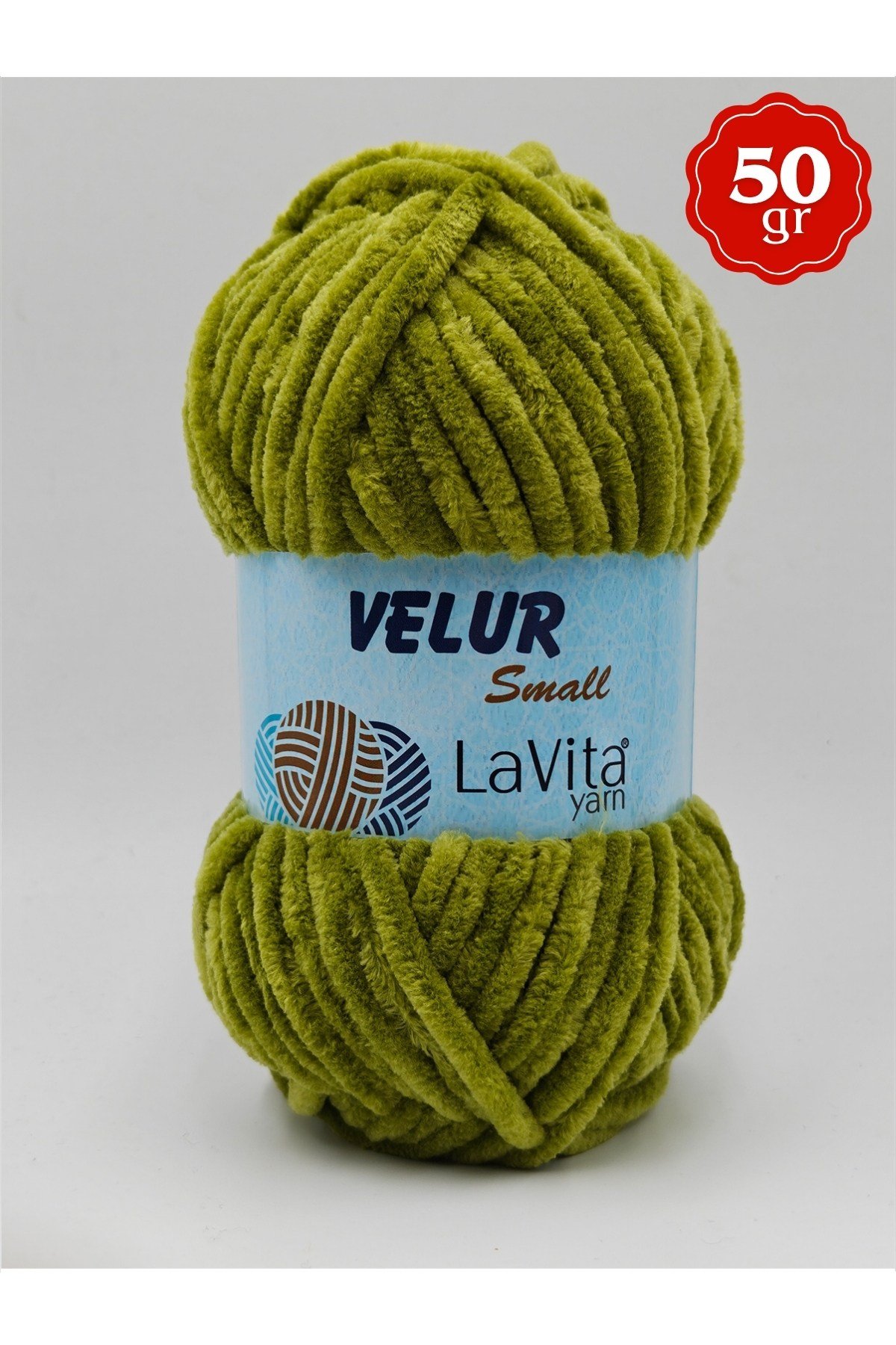 LaVita Velur Small Kadife El Örgü İpi %100 Polyester 50gr (8161 ORTA FISTIK)