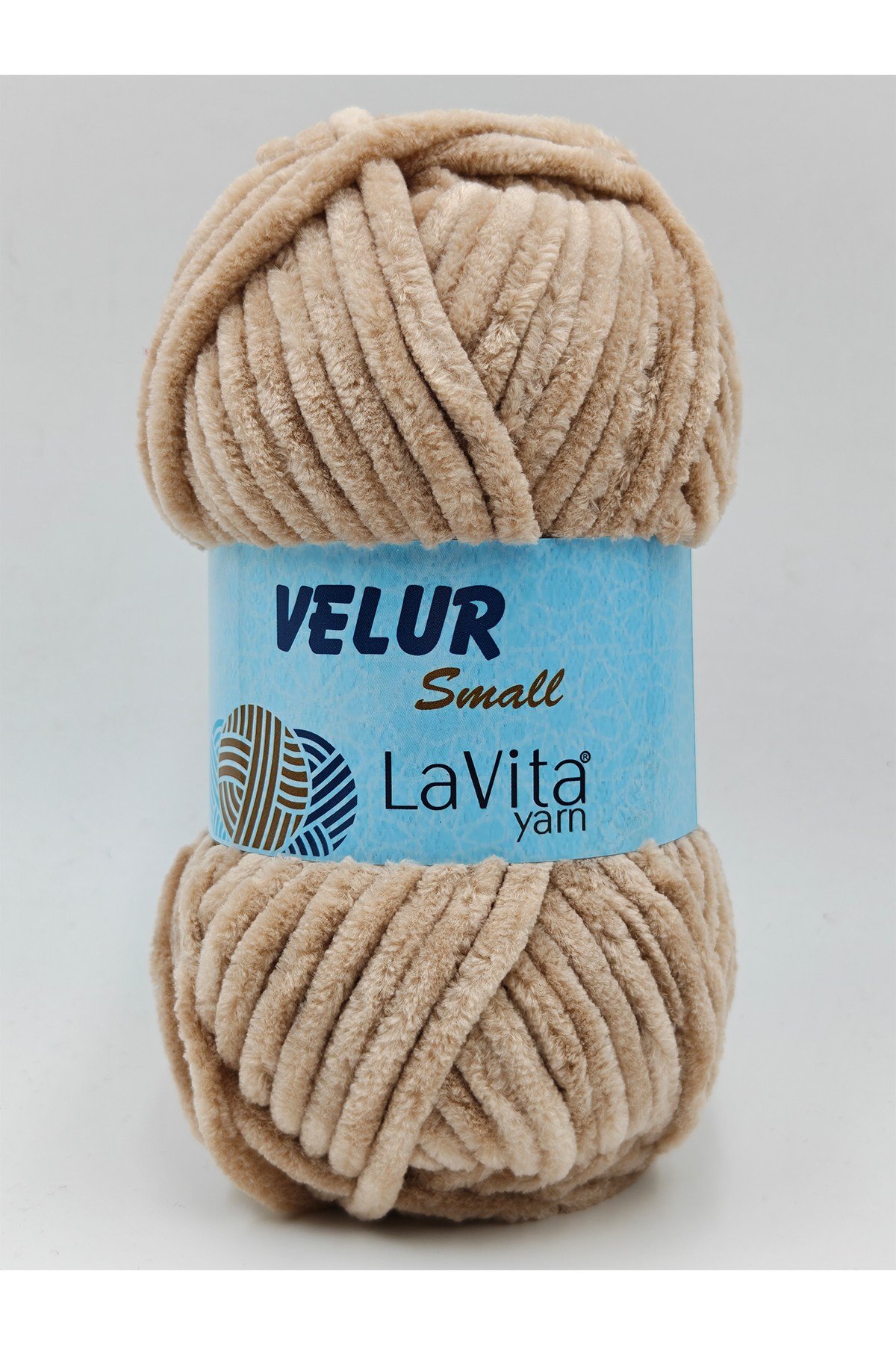 LaVita Velur Small Kadife El Örgü İpi %100 Polyester 50gr (7119 SAND)