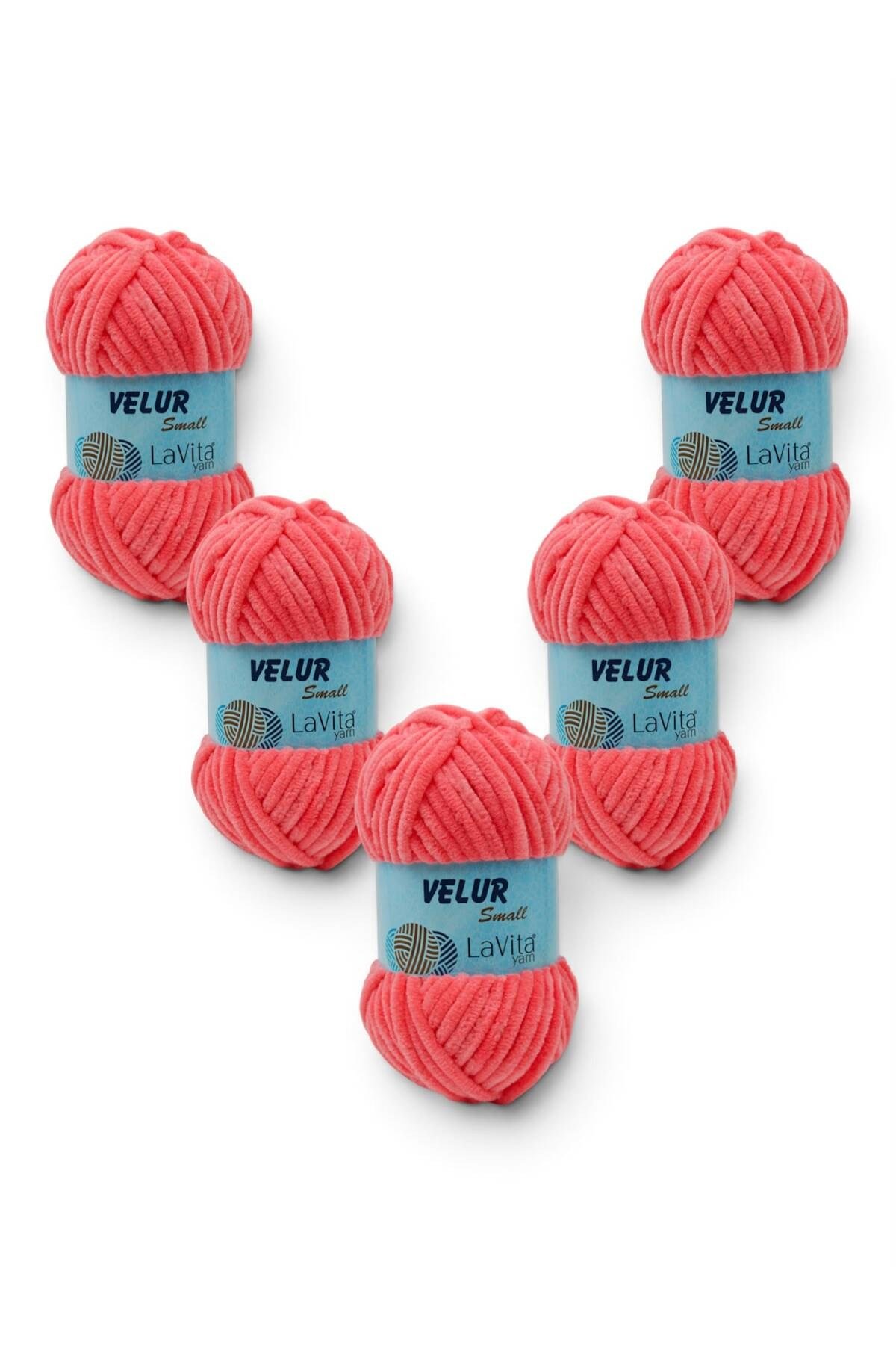 LaVita Velur Small Kadife El Örgü İpi %100 Polyester 250gr 5 ADET (4147 SOMON)