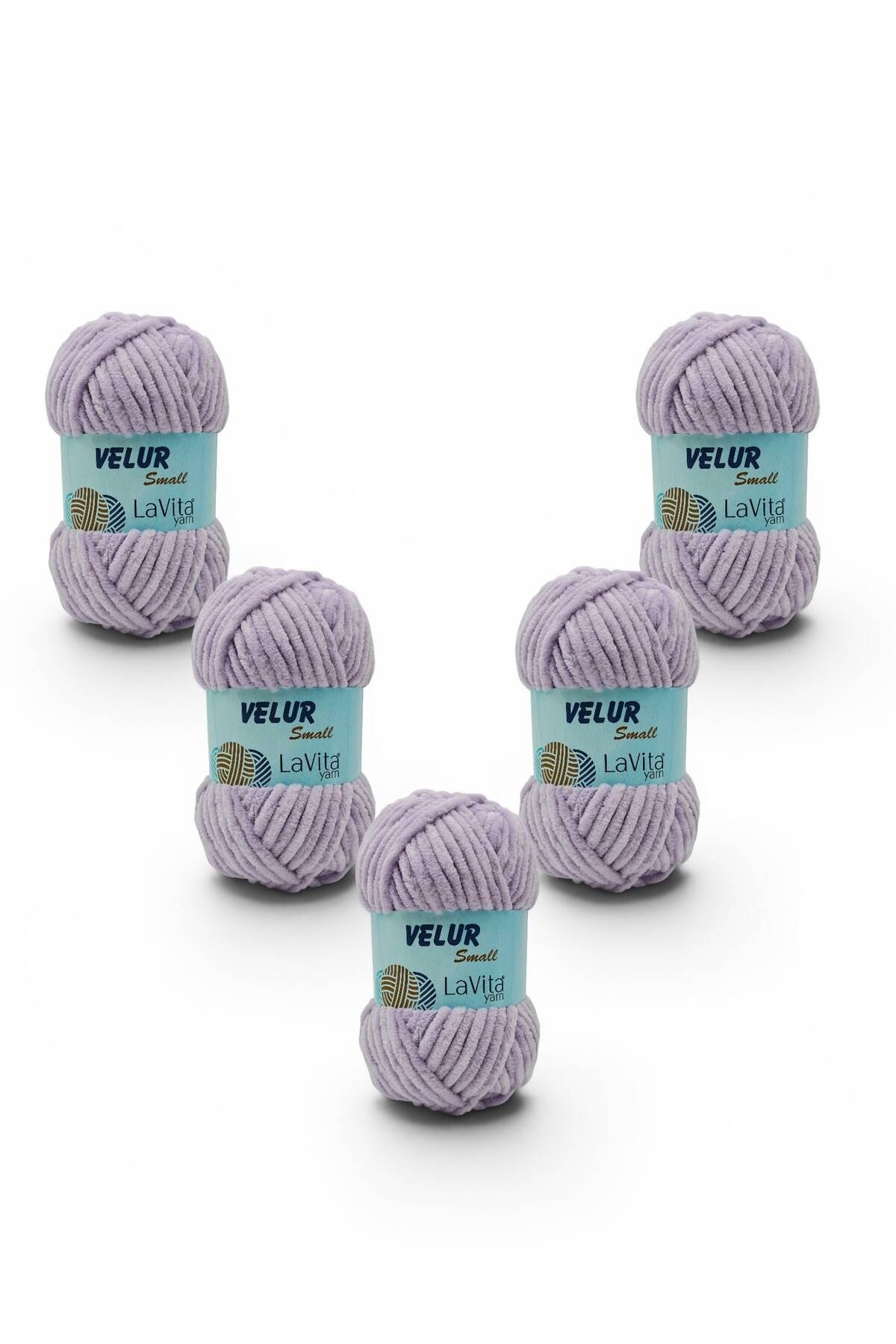 LaVita Velur Small Kadife El Örgü İpi %100 Polyester 250gr 5 ADET (5101 LİLA)