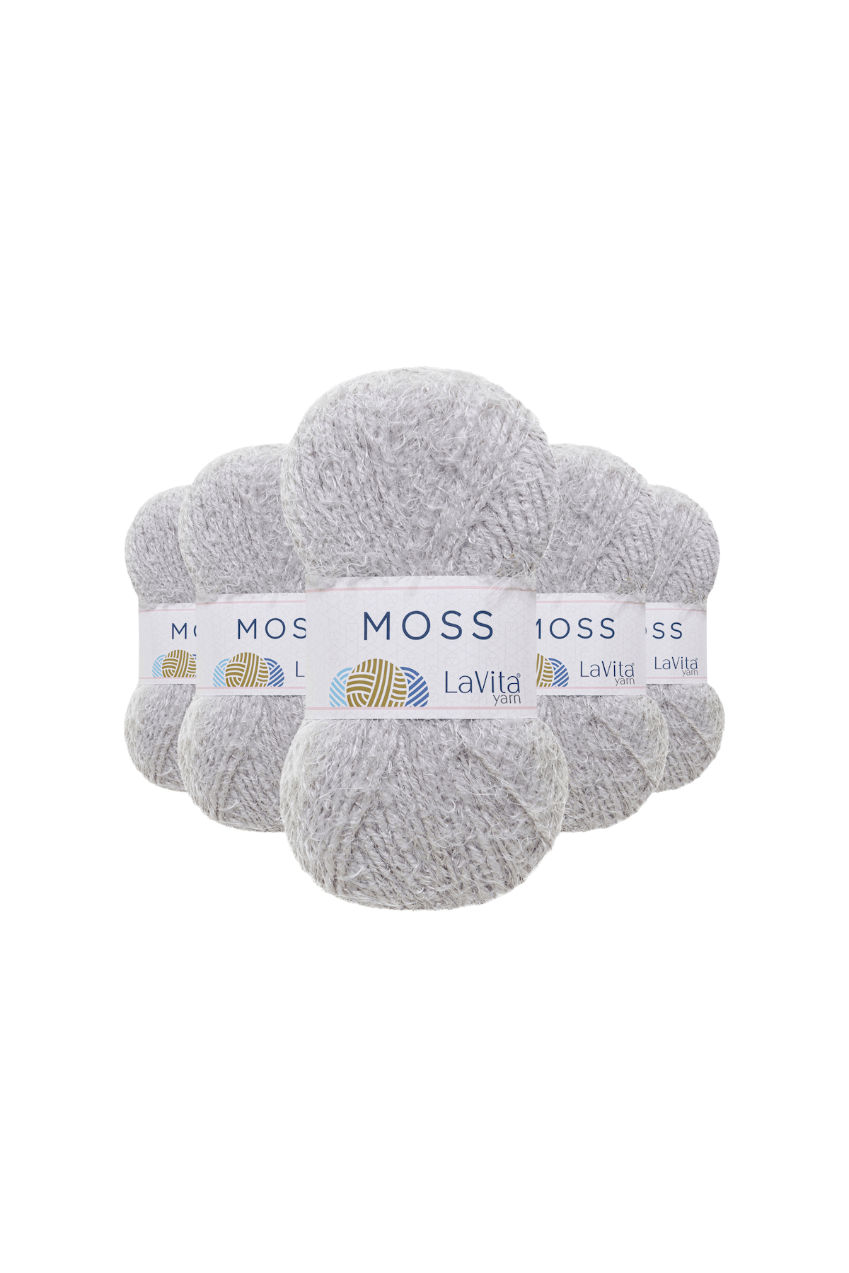 Moss Tüylü El Örgü İpi %45 Polyamid %55 Premium Akrilik 500gr 5 ADET (4126 LİLA)